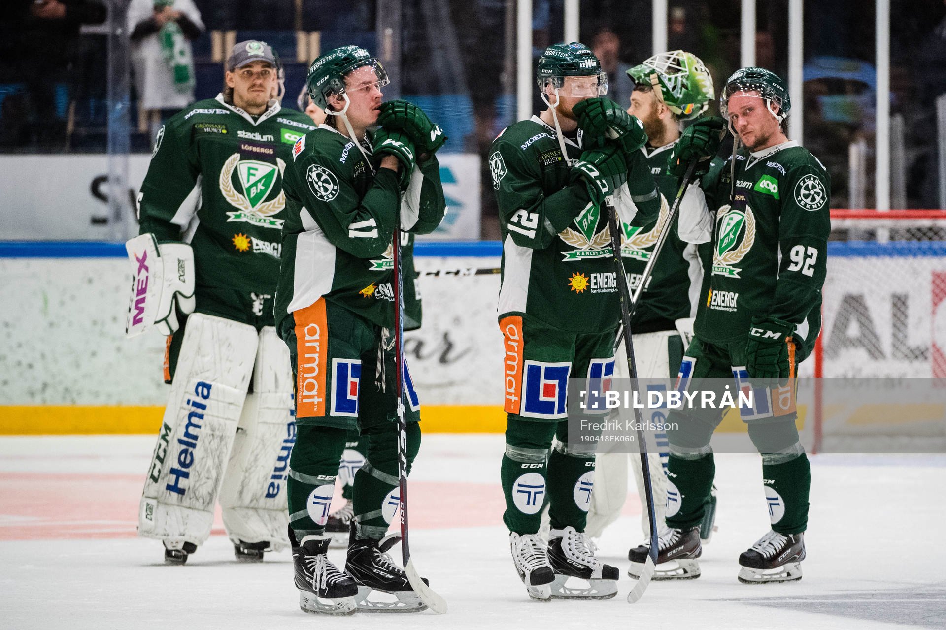 Färjestads spelare deppar