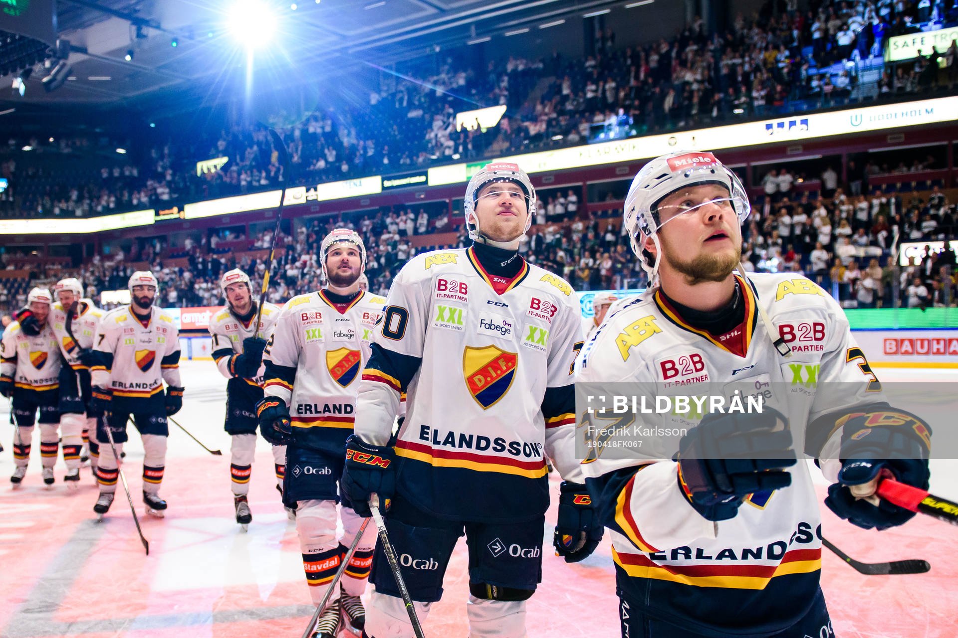 Djurgårdens spelare jublar