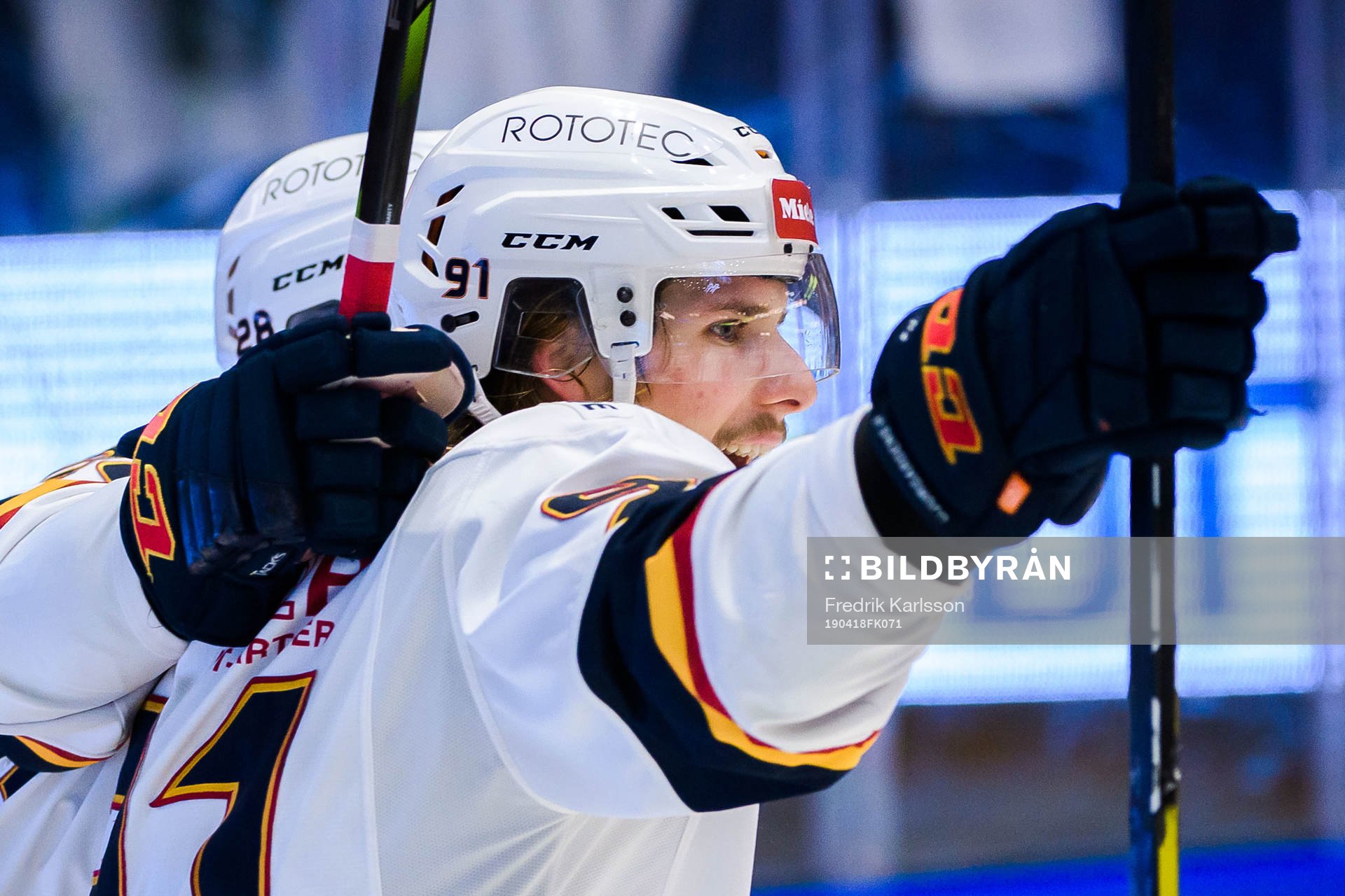 Djurgårdens Axel Jonsson Fjällby jublar