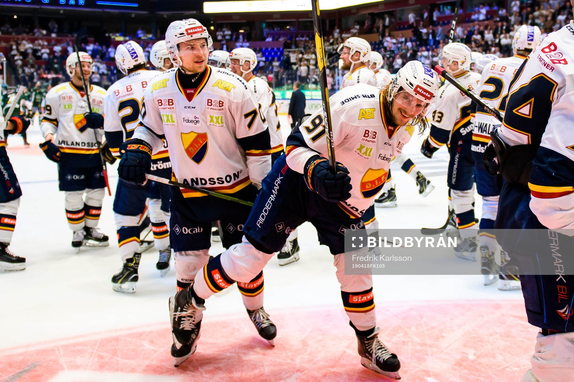 Djurgårdens Marcus Davidsson och Axel Jonsson Fjällby