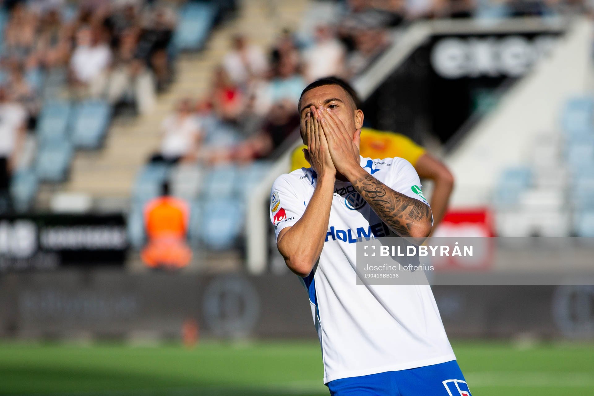 IFK Norrköpings Jordan Larsson deppar