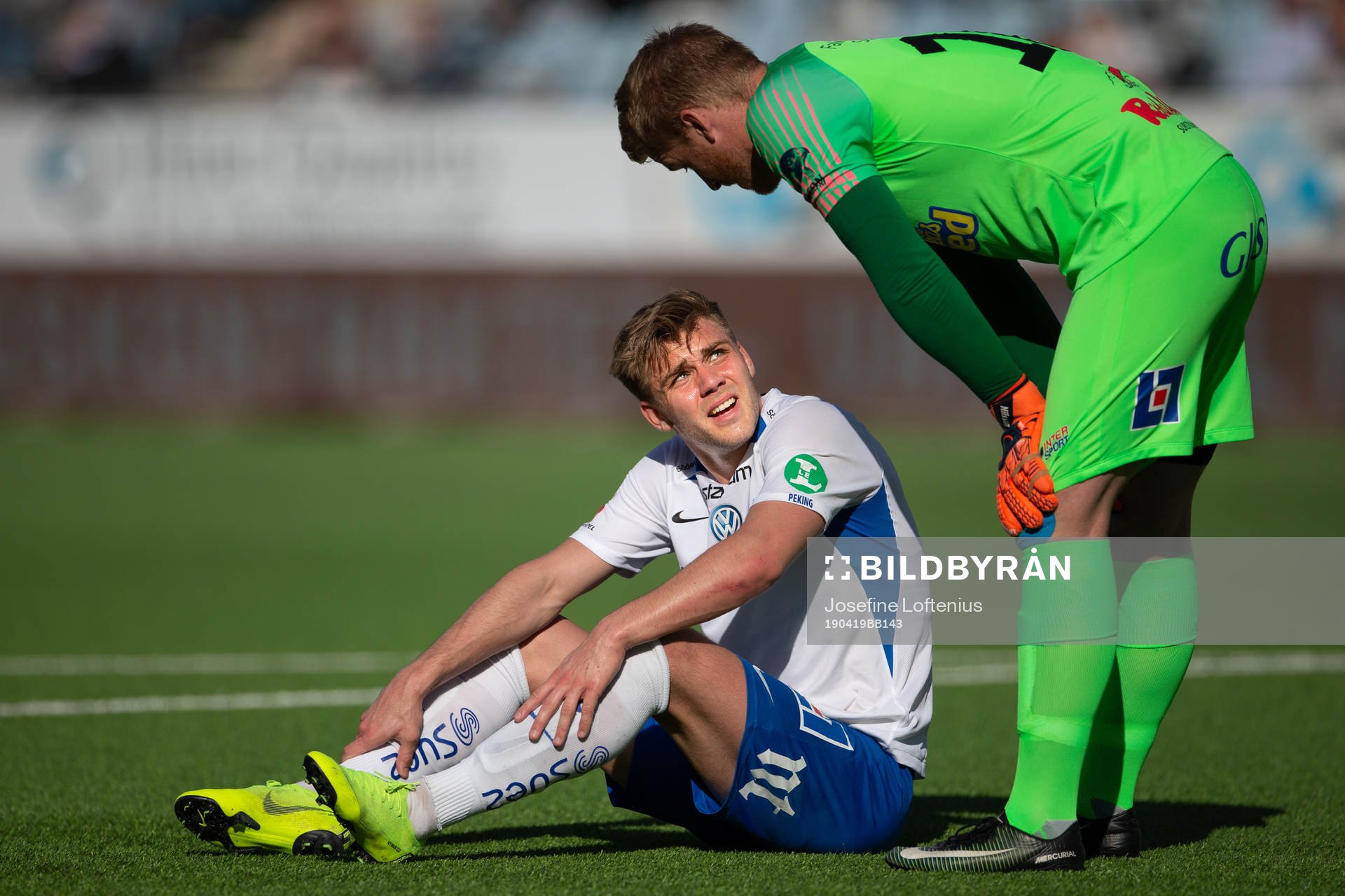 IFK Norrköpings Christoffer Nyman har ont