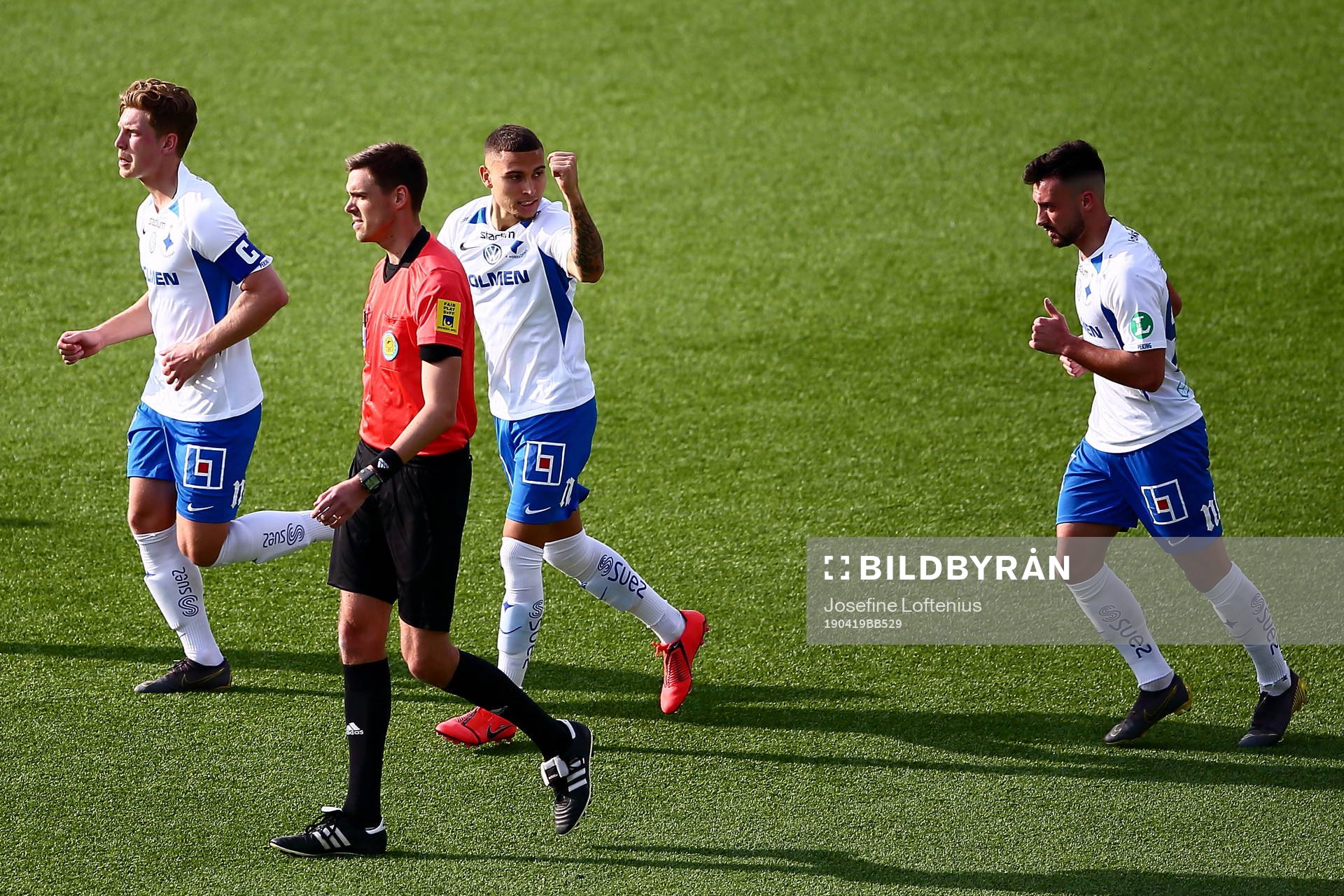 IFK Norrköpings Jordan Larsson jublar