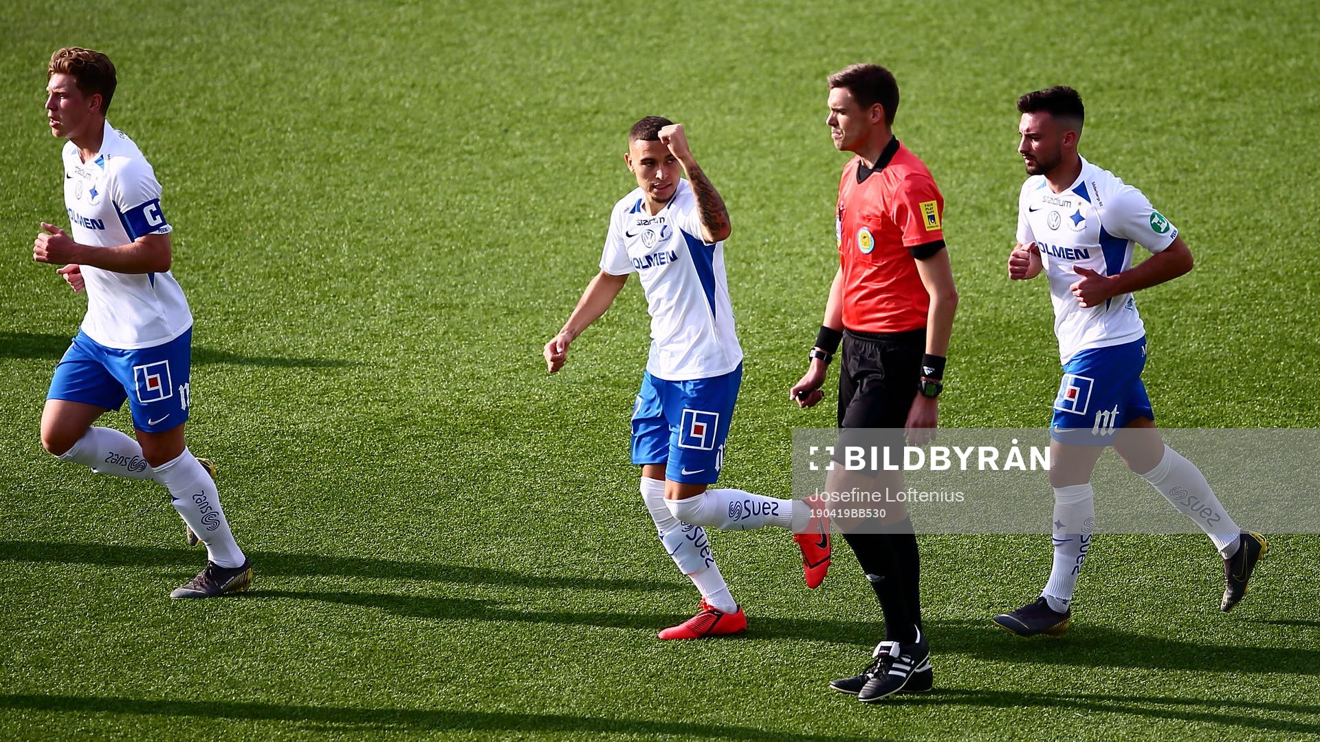 IFK Norrköpings Jordan Larsson jublar