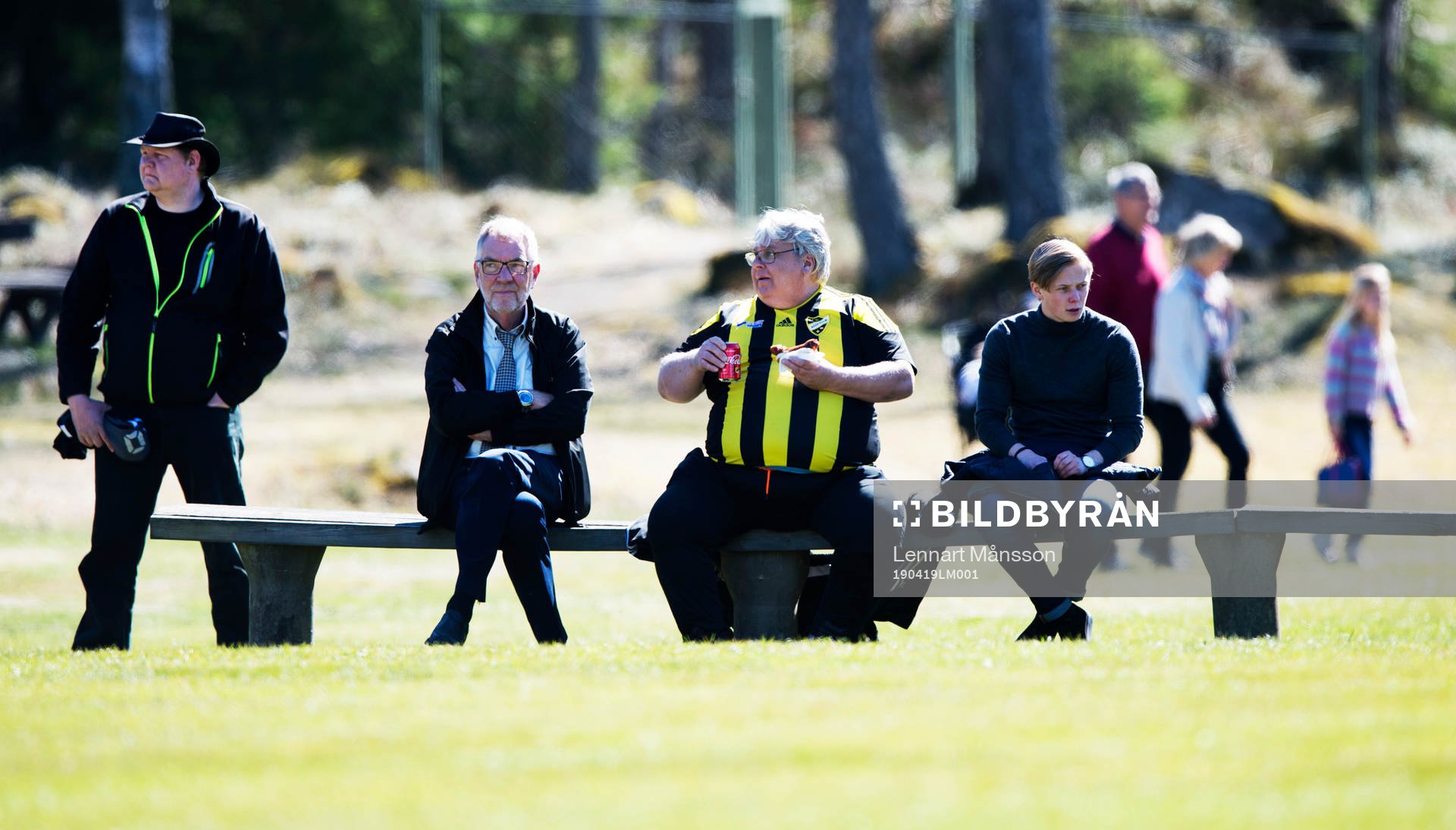IFK Hässleholms supporter Jörgen Henborg i matchen i