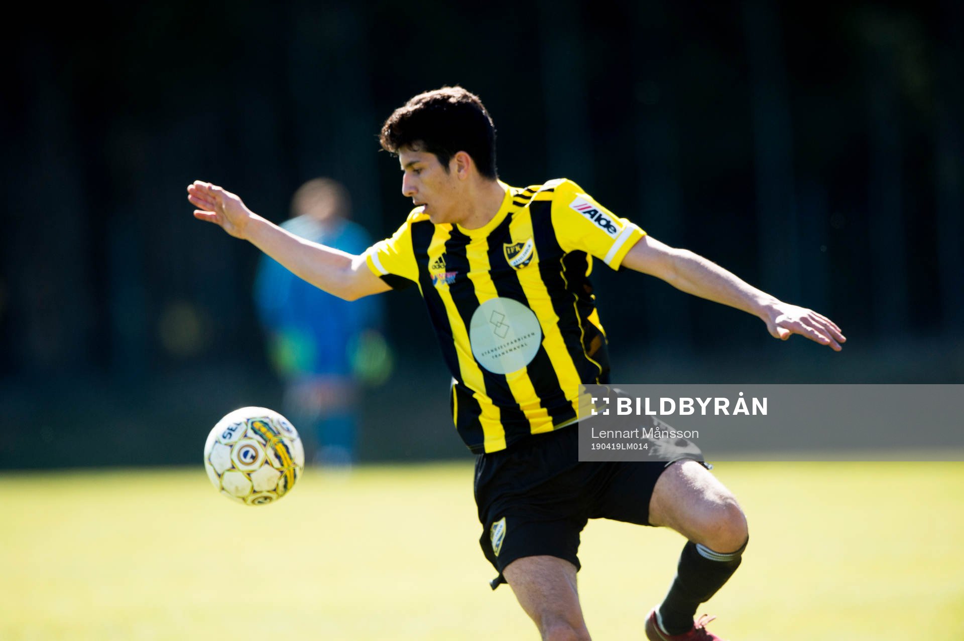 IFK Hässleholms Mustafa Owaid i matchen i division 2