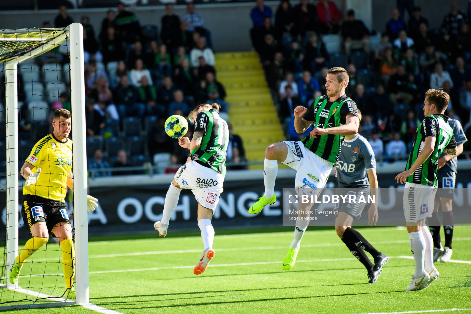 GAIS Karl Bohm gör ett mål som blir bortdömt för offside