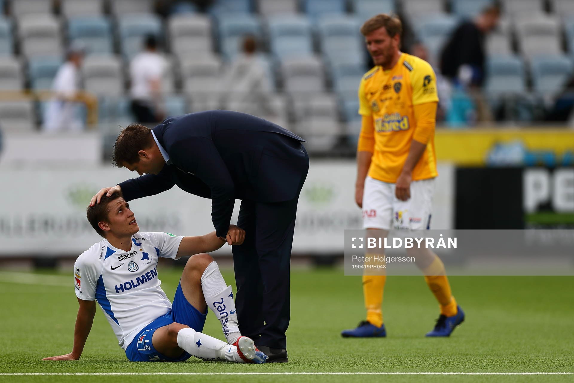 IFK Norrköpings Ian Smith och tränare Jens Gustafsson
