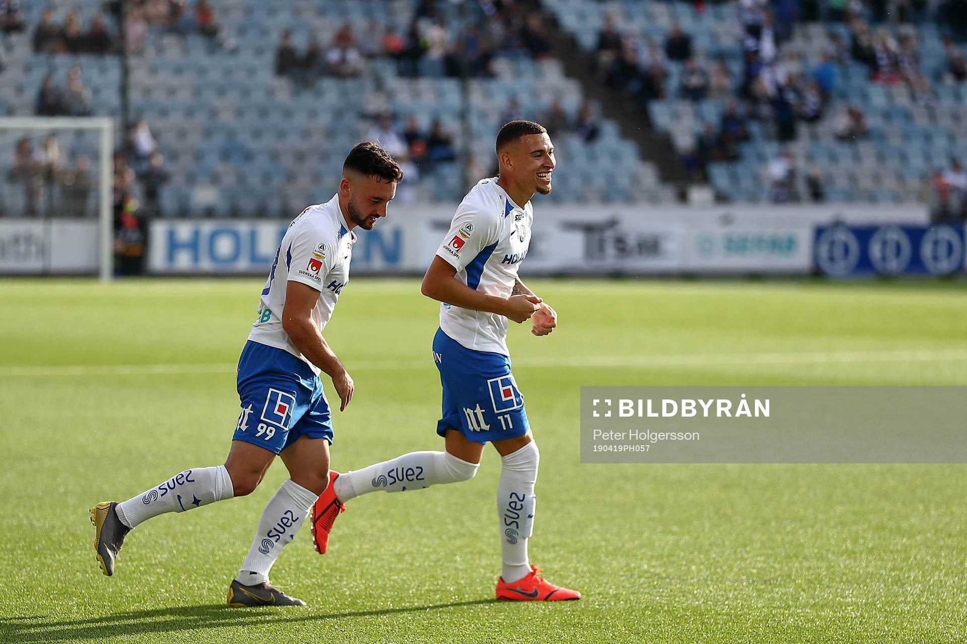 IFK Norrköpings Sead Haksabanovic och Jordan Larsson jublar