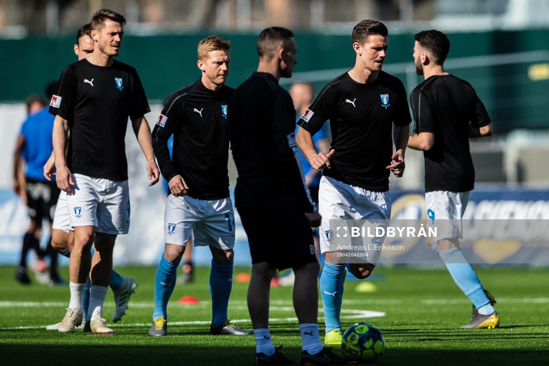 Malmö FFs Markus Rosenberg, Anders Christiansen och Marcus