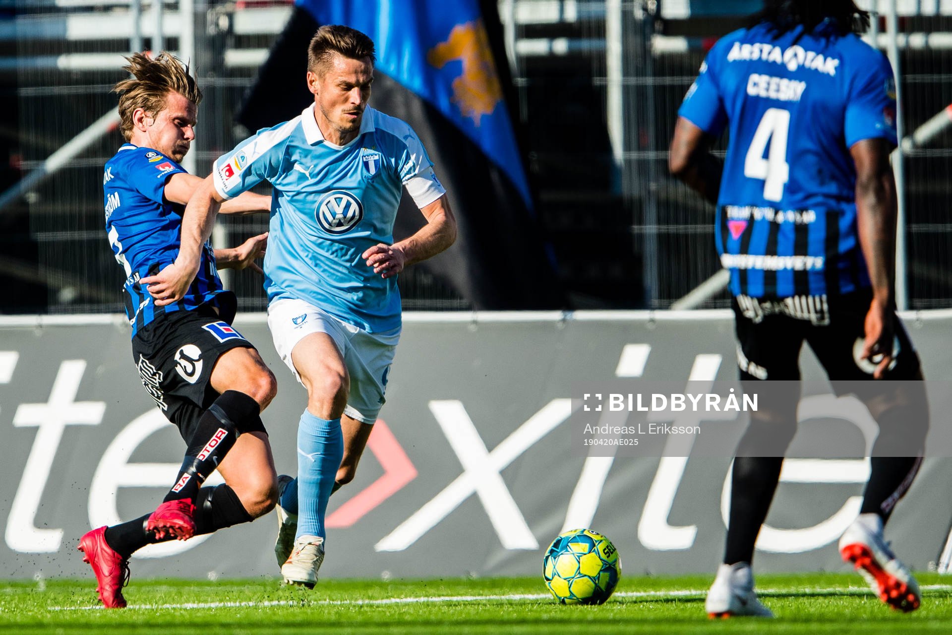 Sirius Tim Björkström och Malmö FFs Markus Rosenberg