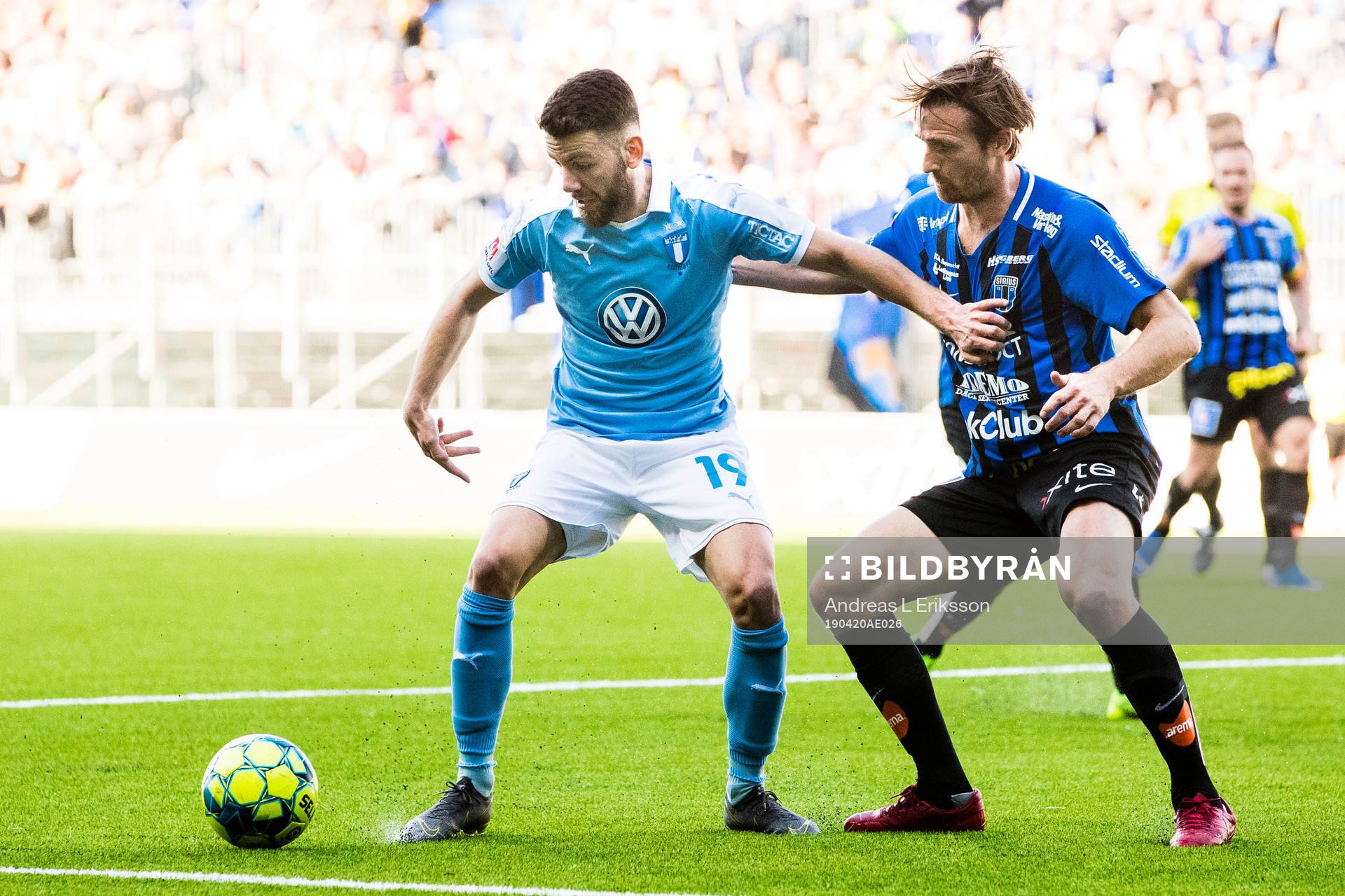 Malmö FFs Erdal Rakip och Sirius Jesper Arvidsson