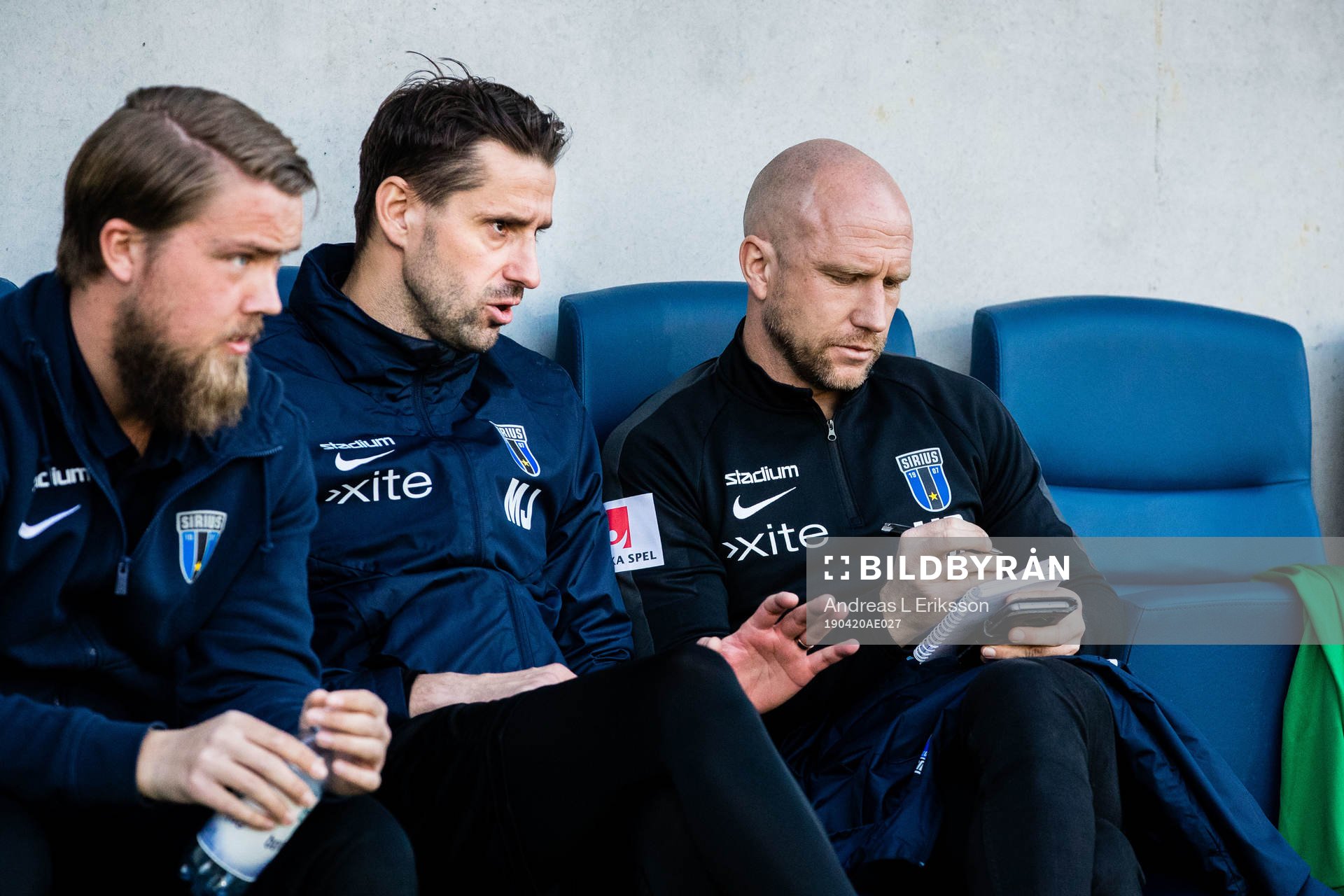 Sirius assisterande tränare Mirza Jelecak och tränare