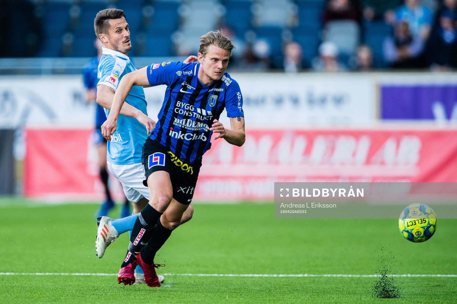 Malmö FFs Markus Rosenberg och Sirius Tim Björkström