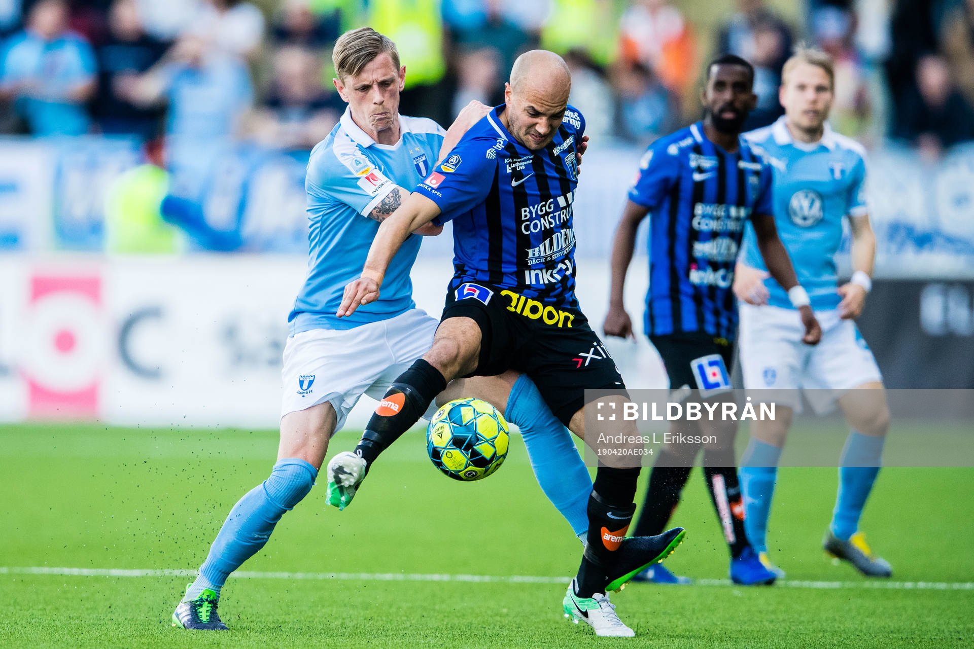 Malmö FFs Sören Rieks och Sirius Karl Larson
