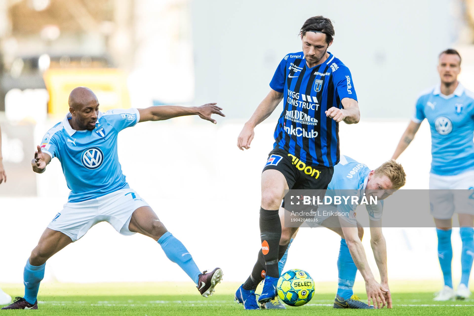 Malmö FFs Fouad Bachirou och Anders Christiansen