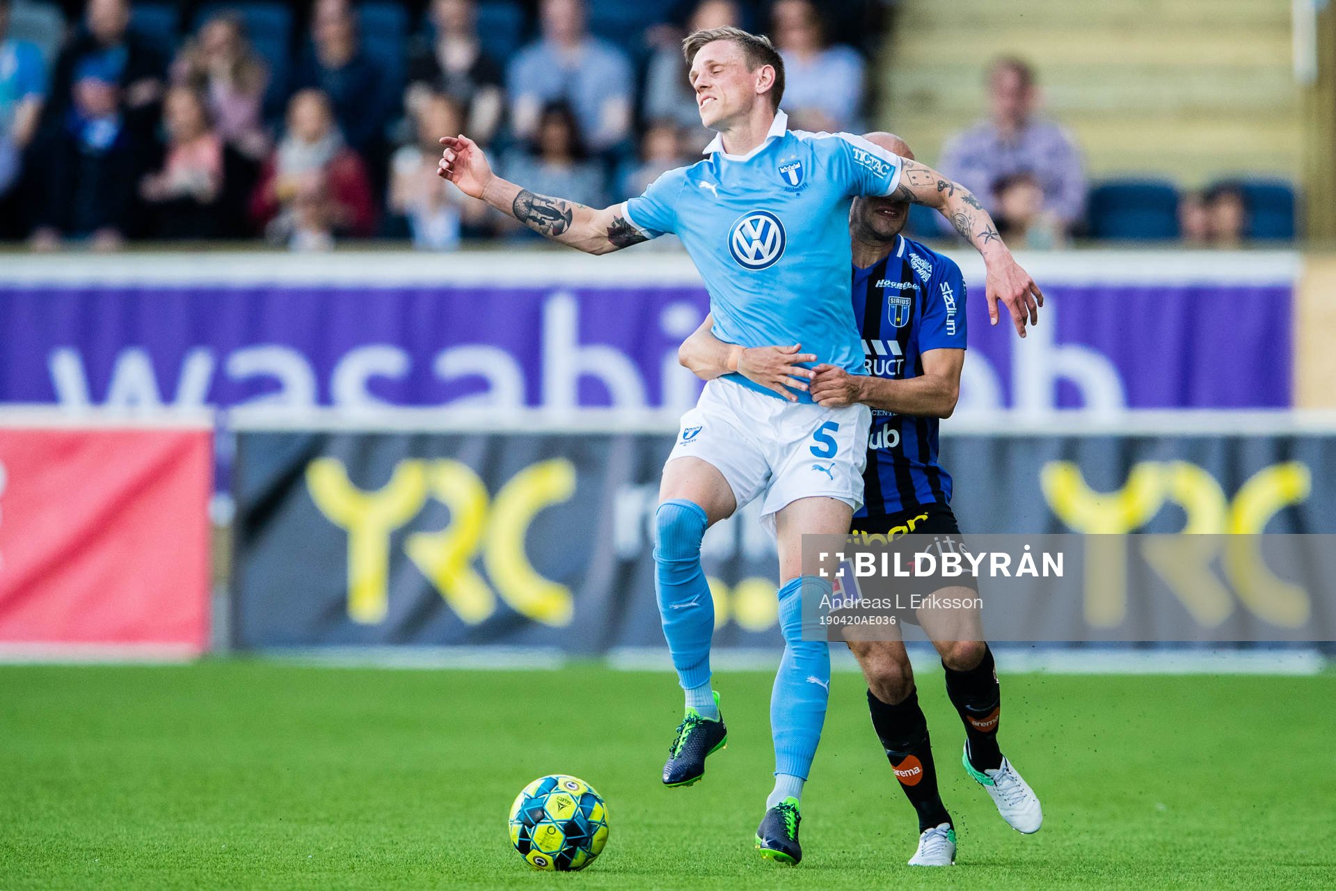 Malmö FFs Sören Rieks och Sirius Karl Larson