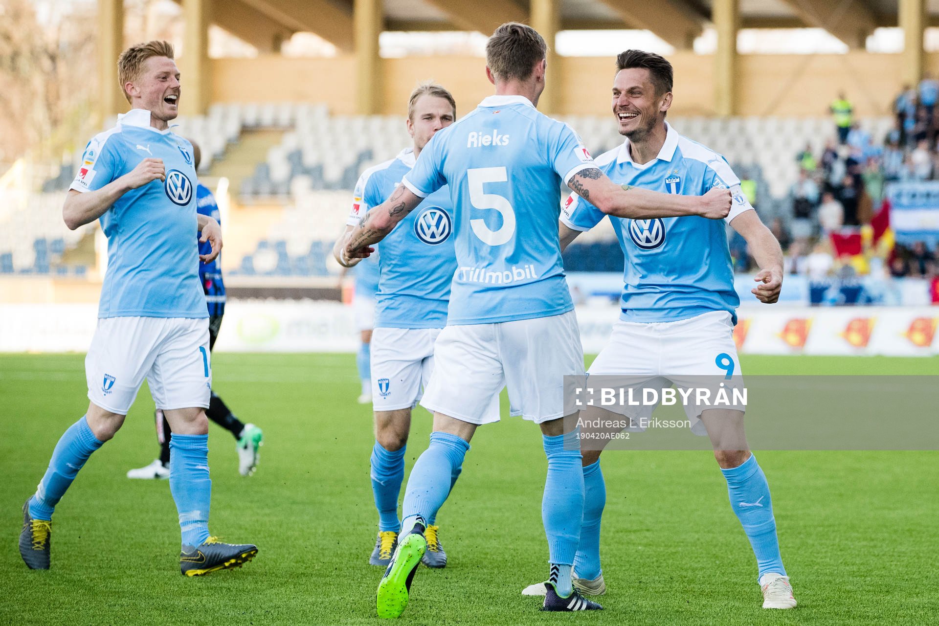 Malmö FFs Anders Christiansen, Oscar Lewicki och Markus