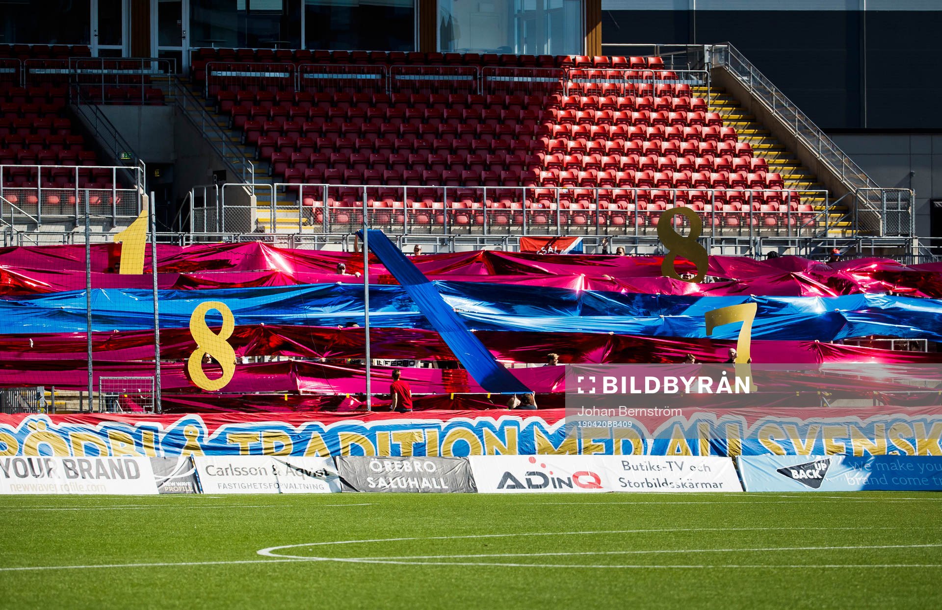 TIFO från Örgrytes klacken