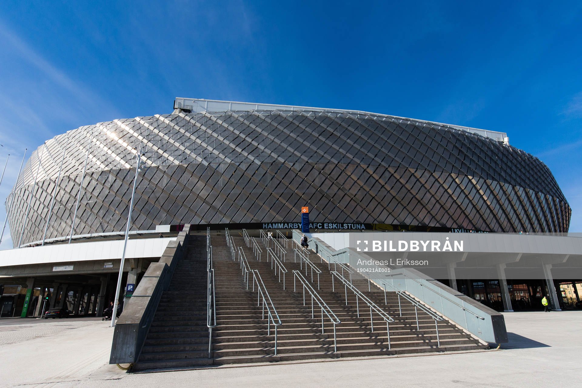 Exteriör av Tele2 Arena
