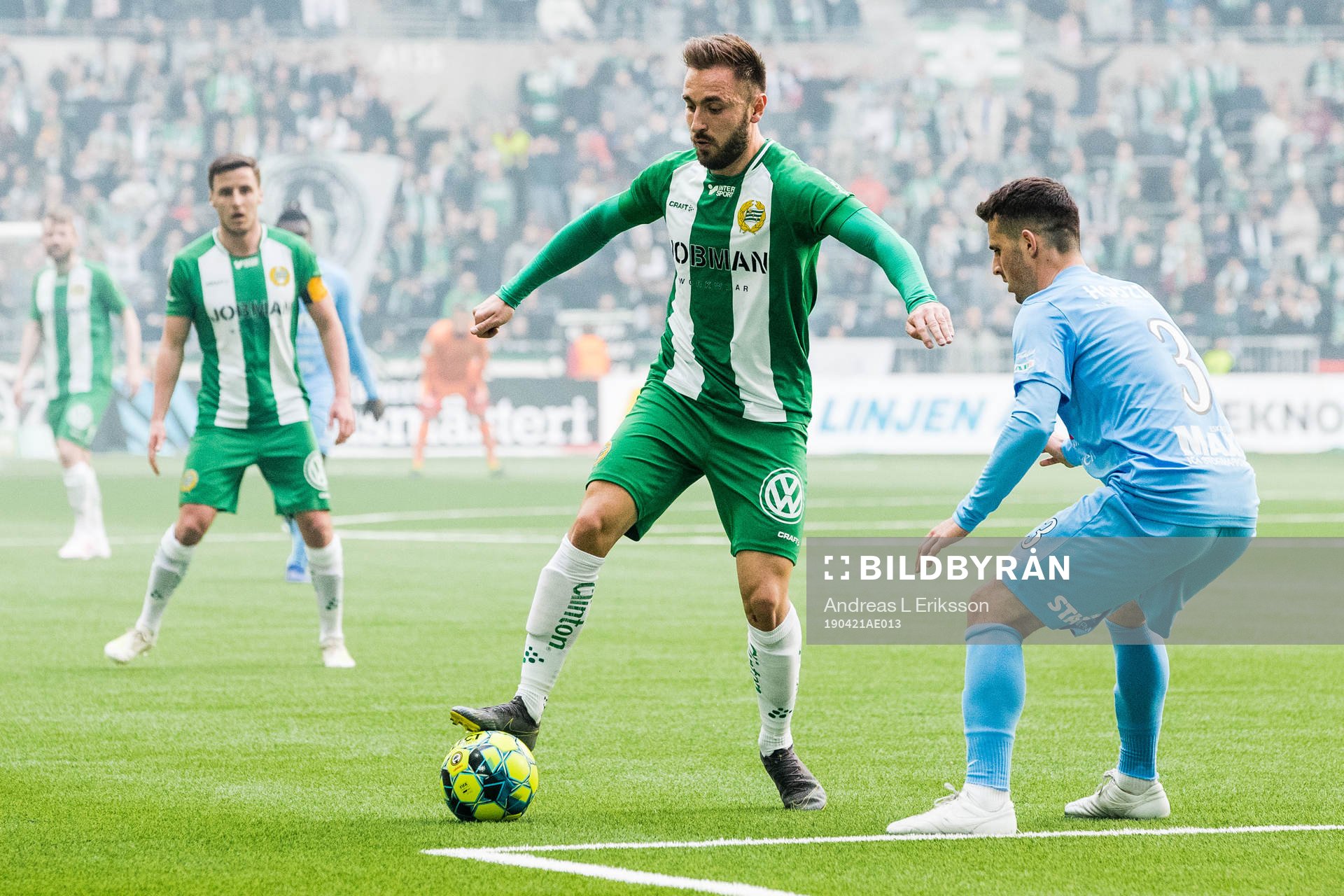 Hammarbys Muamer Tankovic och AFC Eskilstunas Kadir Hodzic