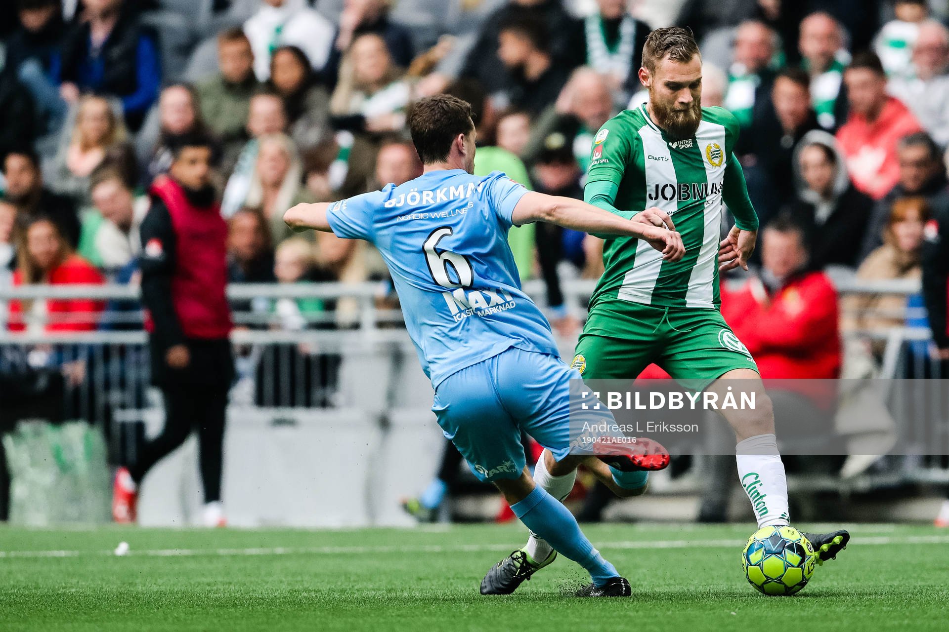 AFC Eskilstunas Jesper Björkman och Hammarbys David