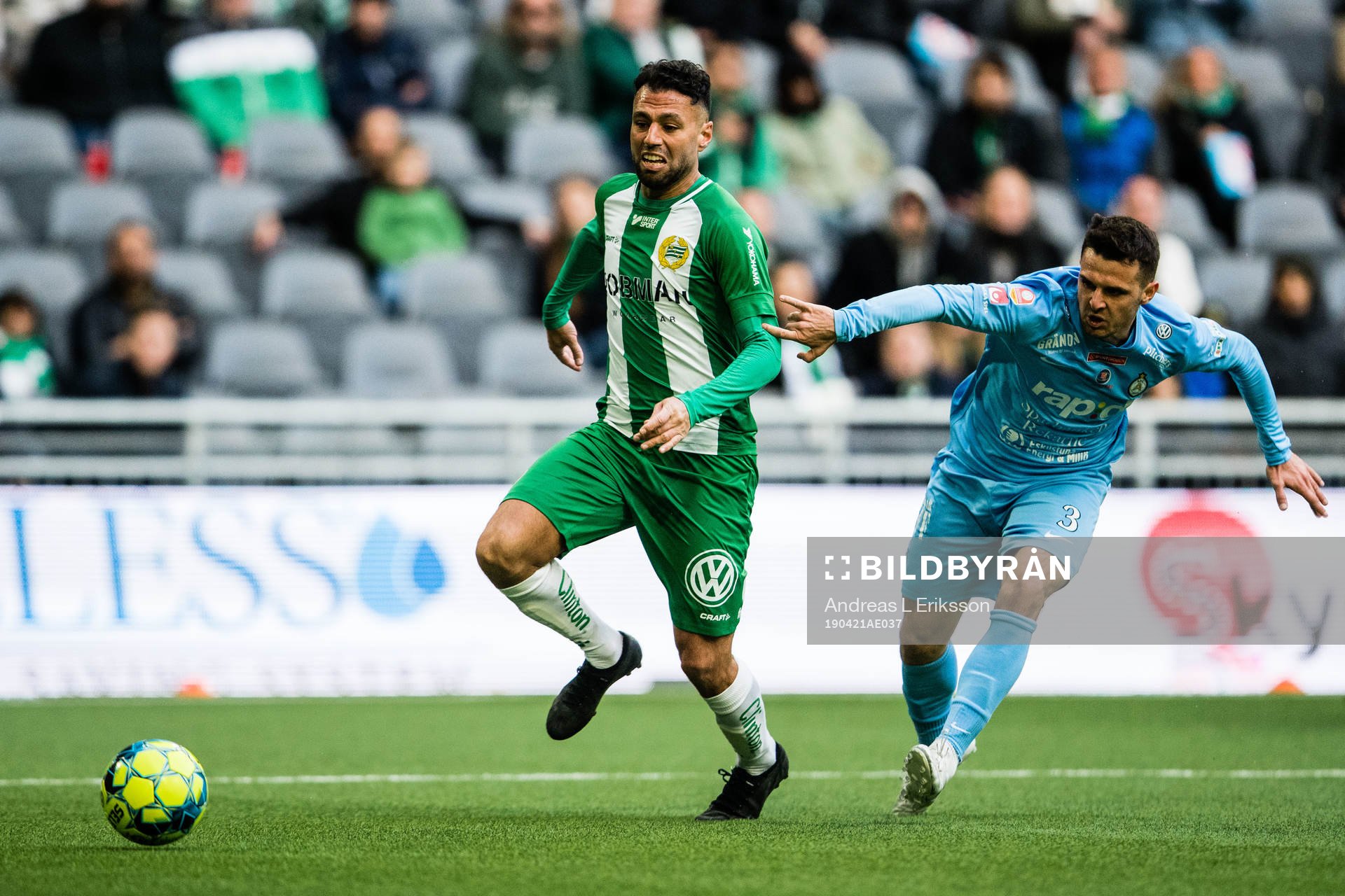 Hammarbys Imad Khalili och AFC Eskilstunas Kadir Hodzic