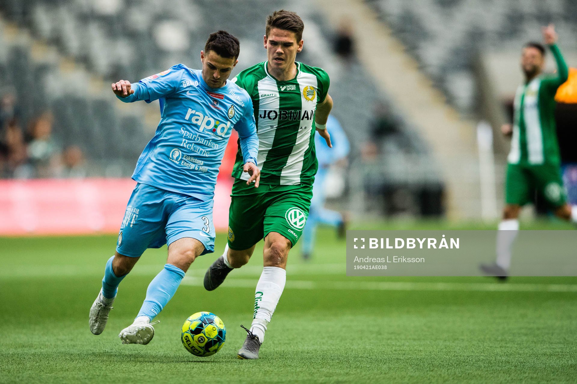 AFC Eskilstunas Kadir Hodzic och Hammarbys Vidar Örn