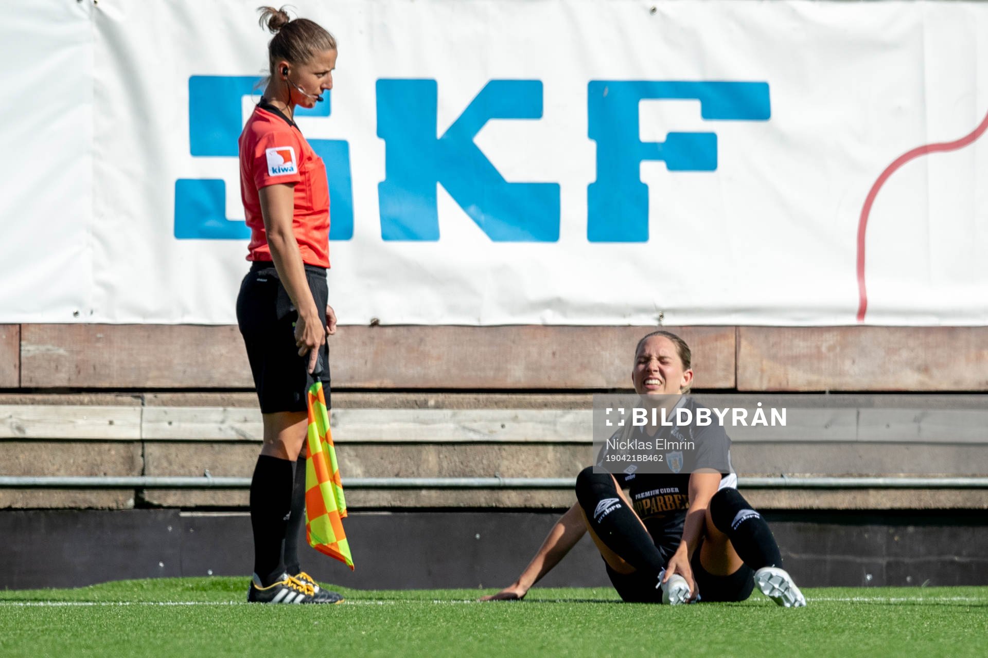 Göteborgs Elin Rubensson fick en smäll