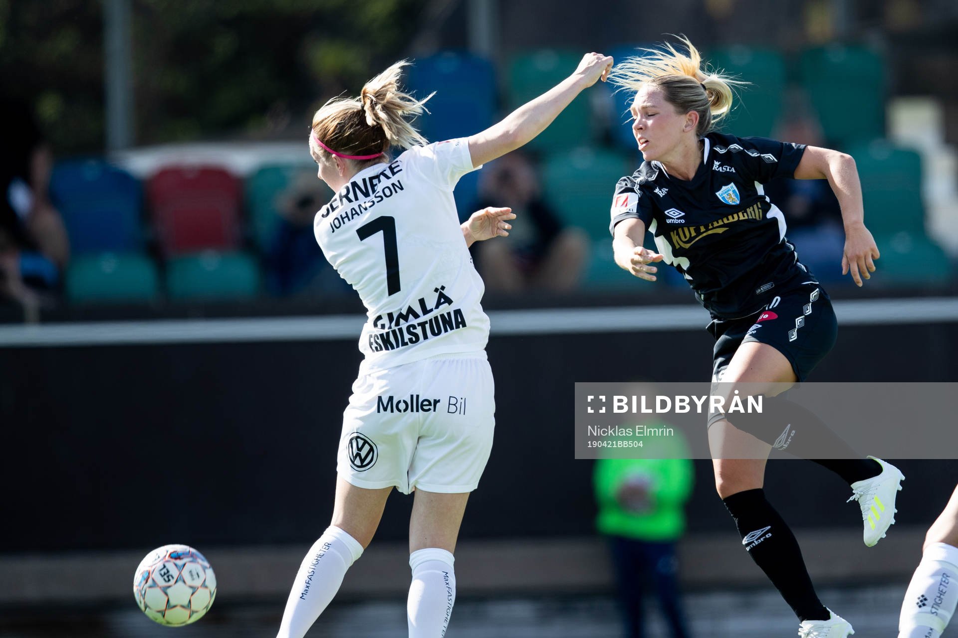 Göteborgs Elin Rubensson mot Eskilstunas Petra Johansson