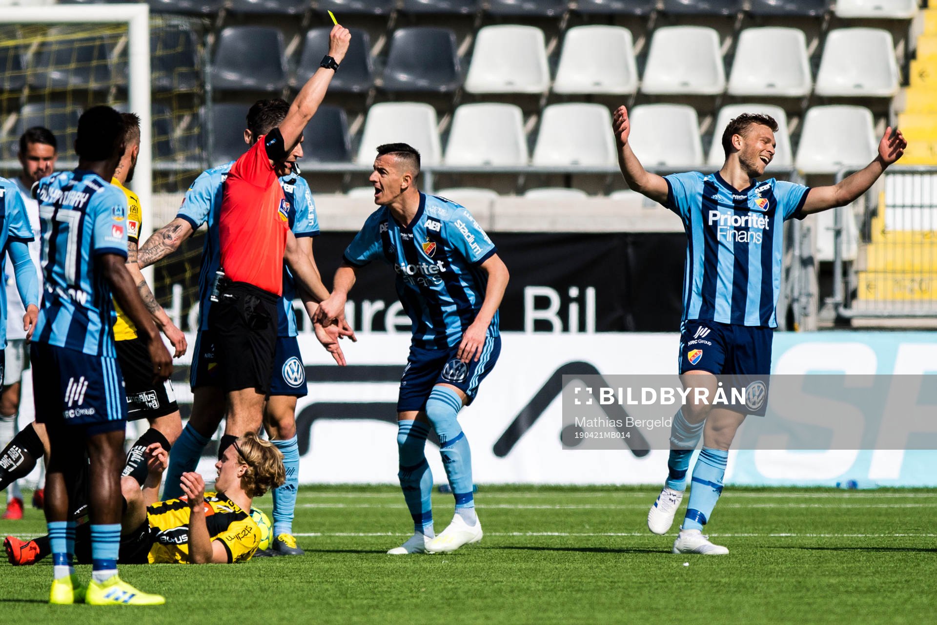 Djurgårdens Haris Radetinac reagerar mot domslut
