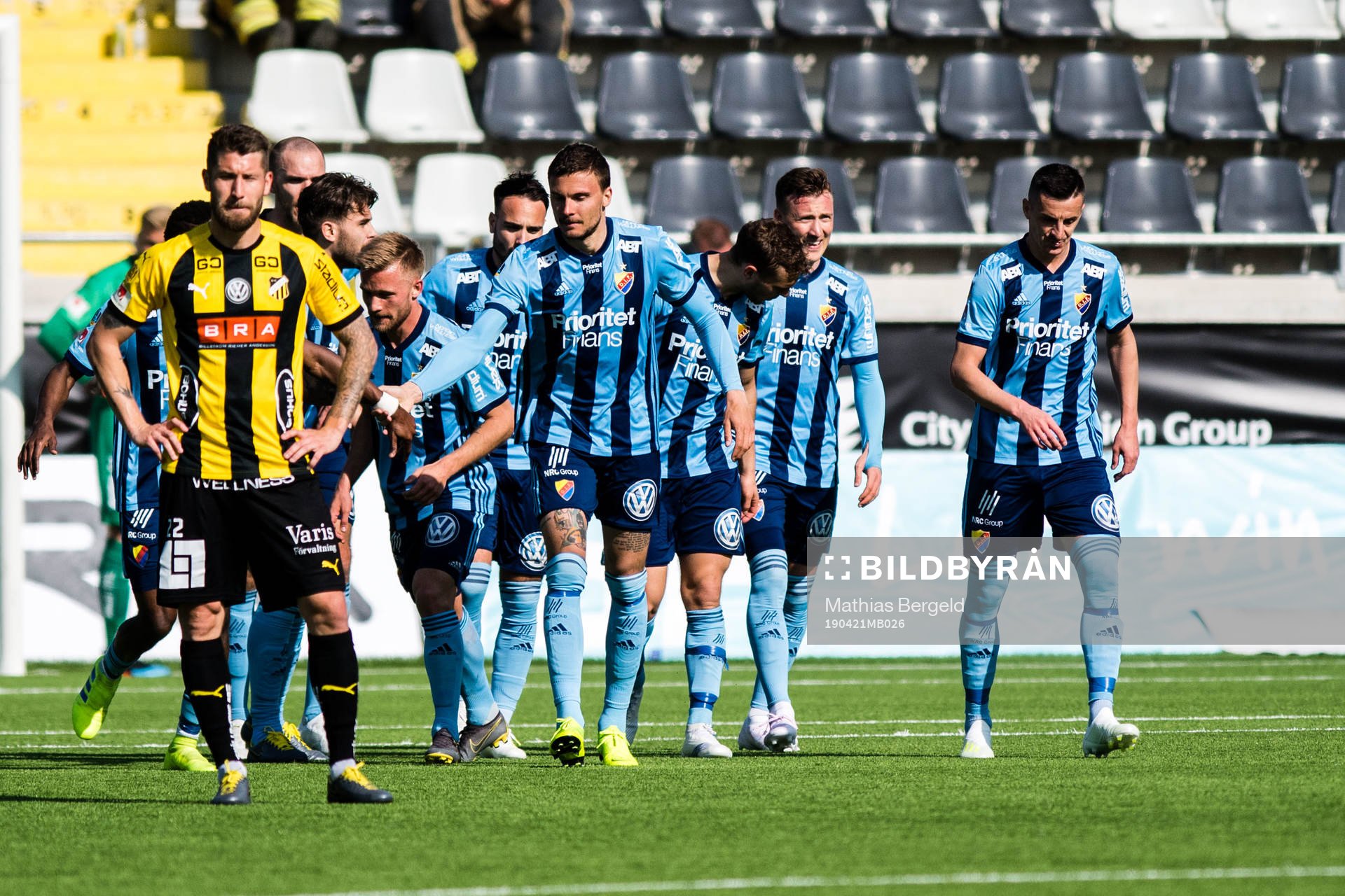 Djurgårdens Erik Berg jublar