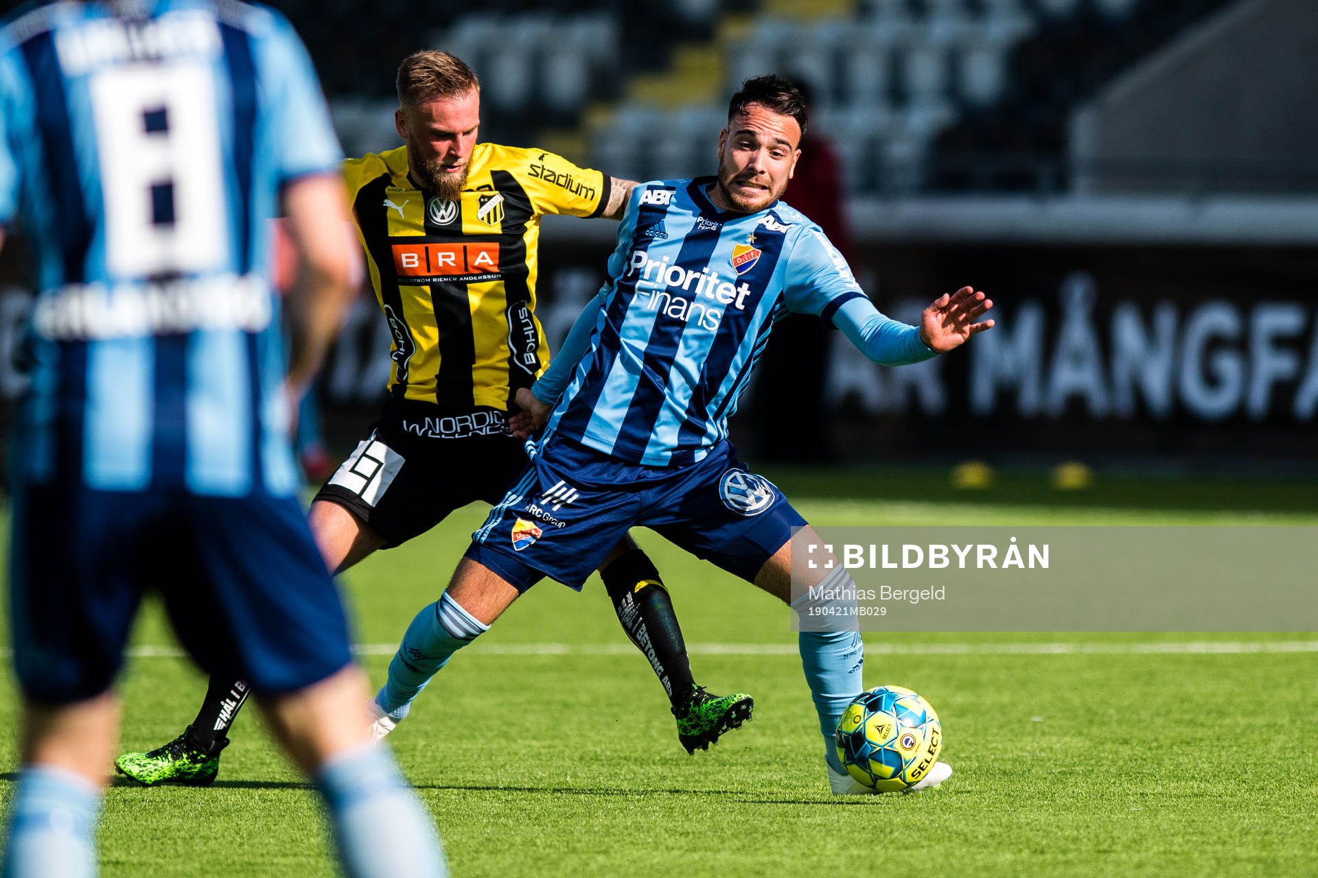 Häckens Alexander Faltsetas och Djurgårdens Dzenis Kozica