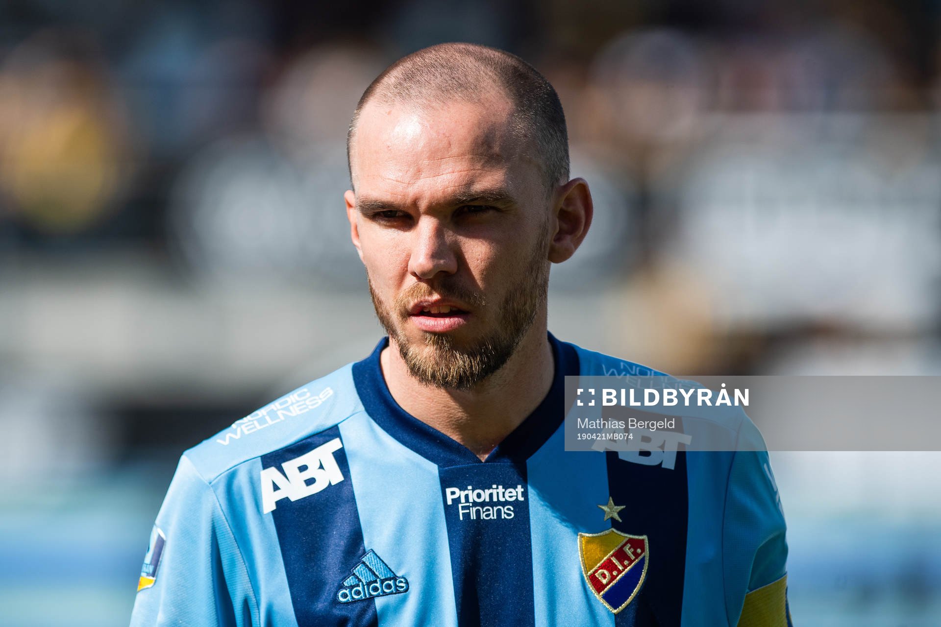 Djurgårdens Marcus Danielson vid line up