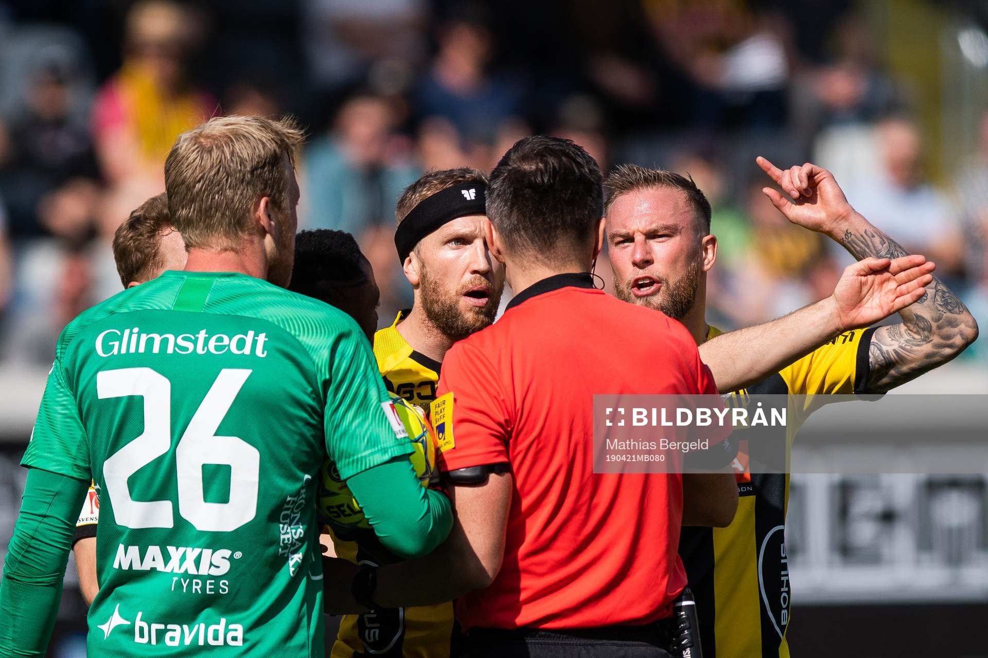 Häckens målvakt Peter Abrahamsson, Rasmus Lindgren och