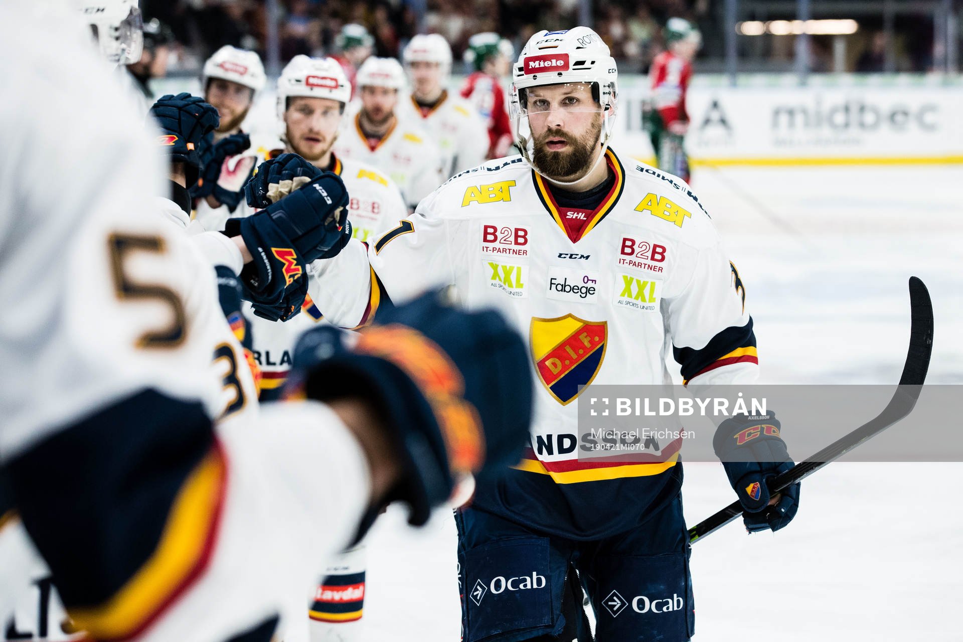 Djurgårdens Dick Axelsson  jublar