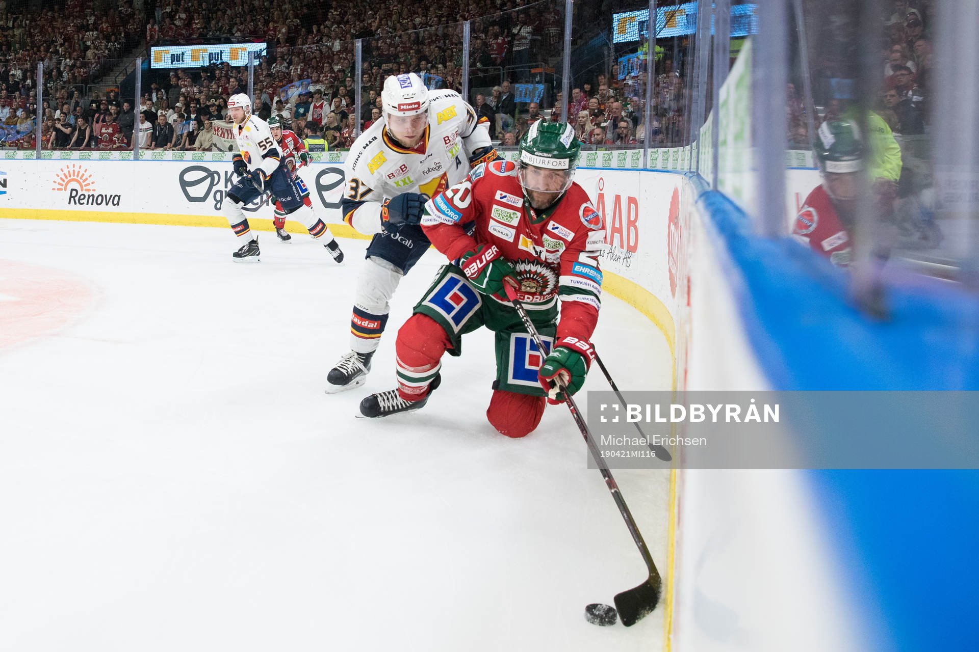 Frölundas Joel Lundqvist och Djurgårdens Jesper Pettersson
