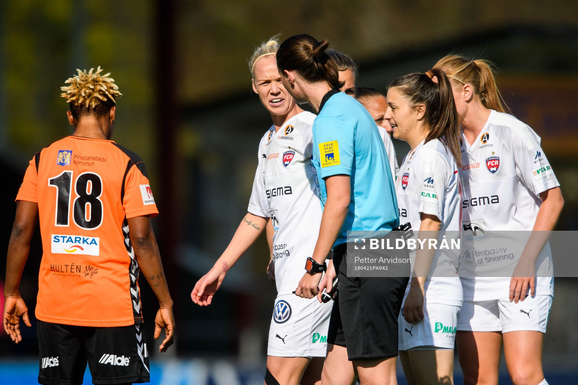 Rosengårds Caroline Seger i samtal med domare Lovisa