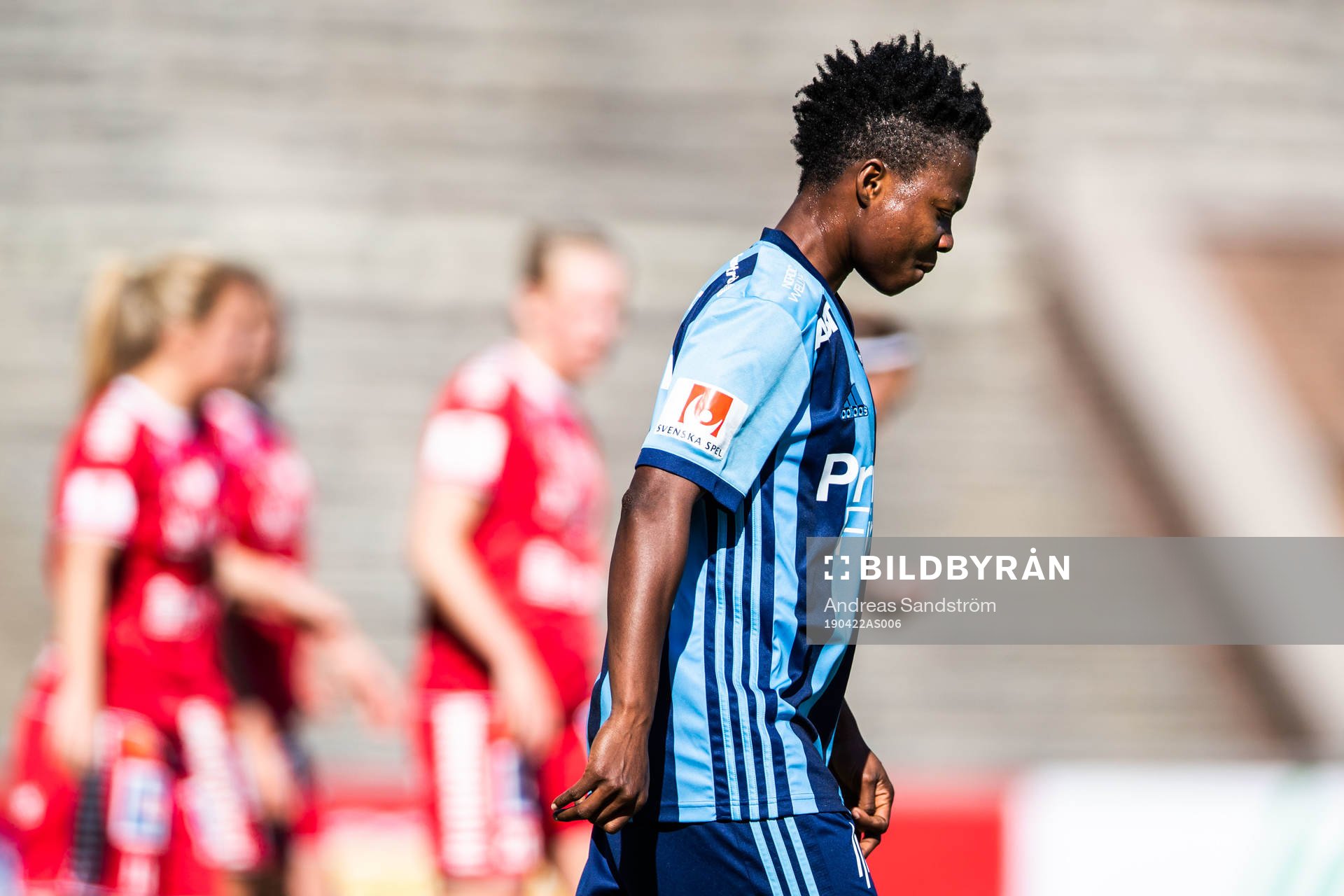 Djurgårdens Portia Boakye deppar