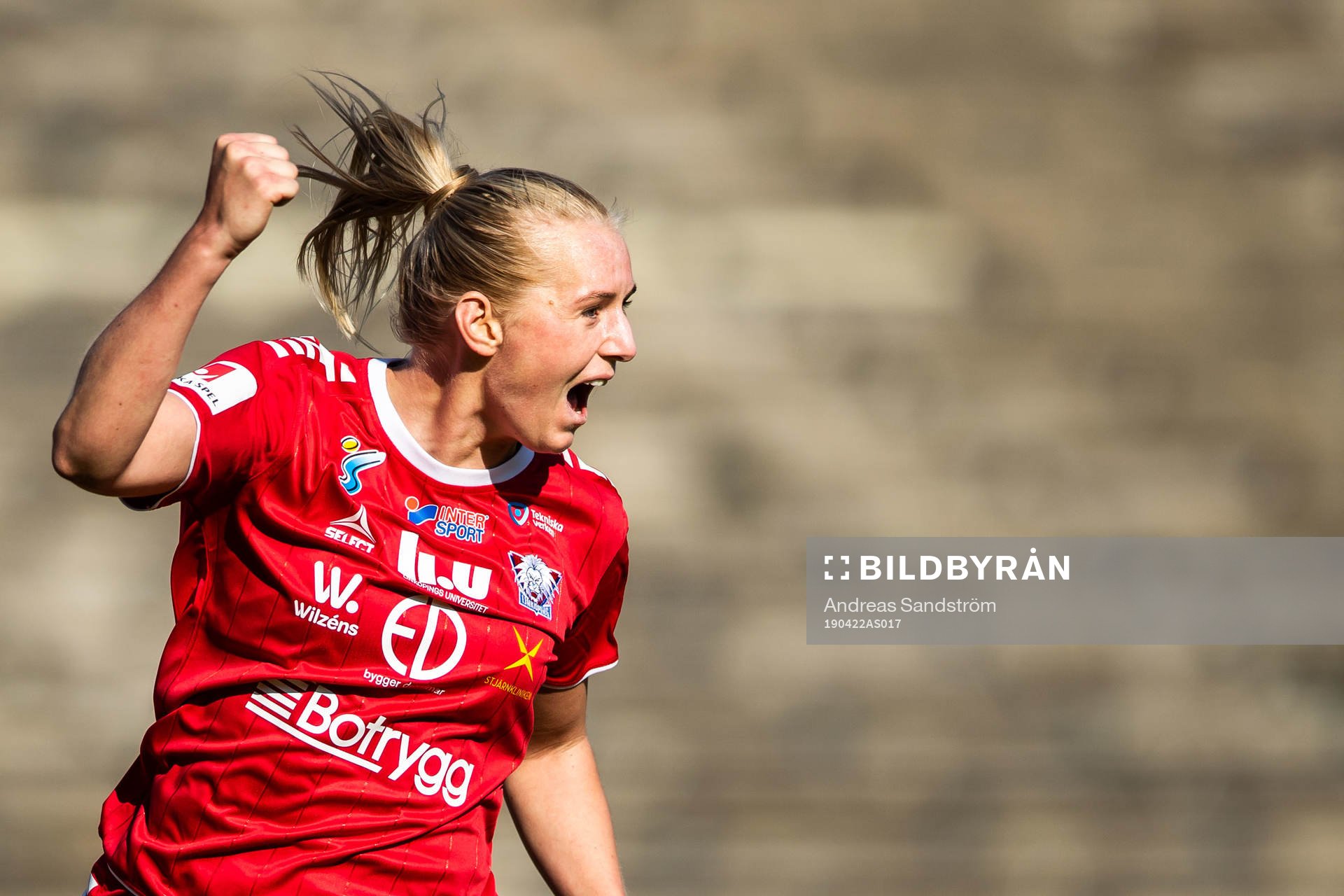 Linköpings Stina Blackstenius jublar