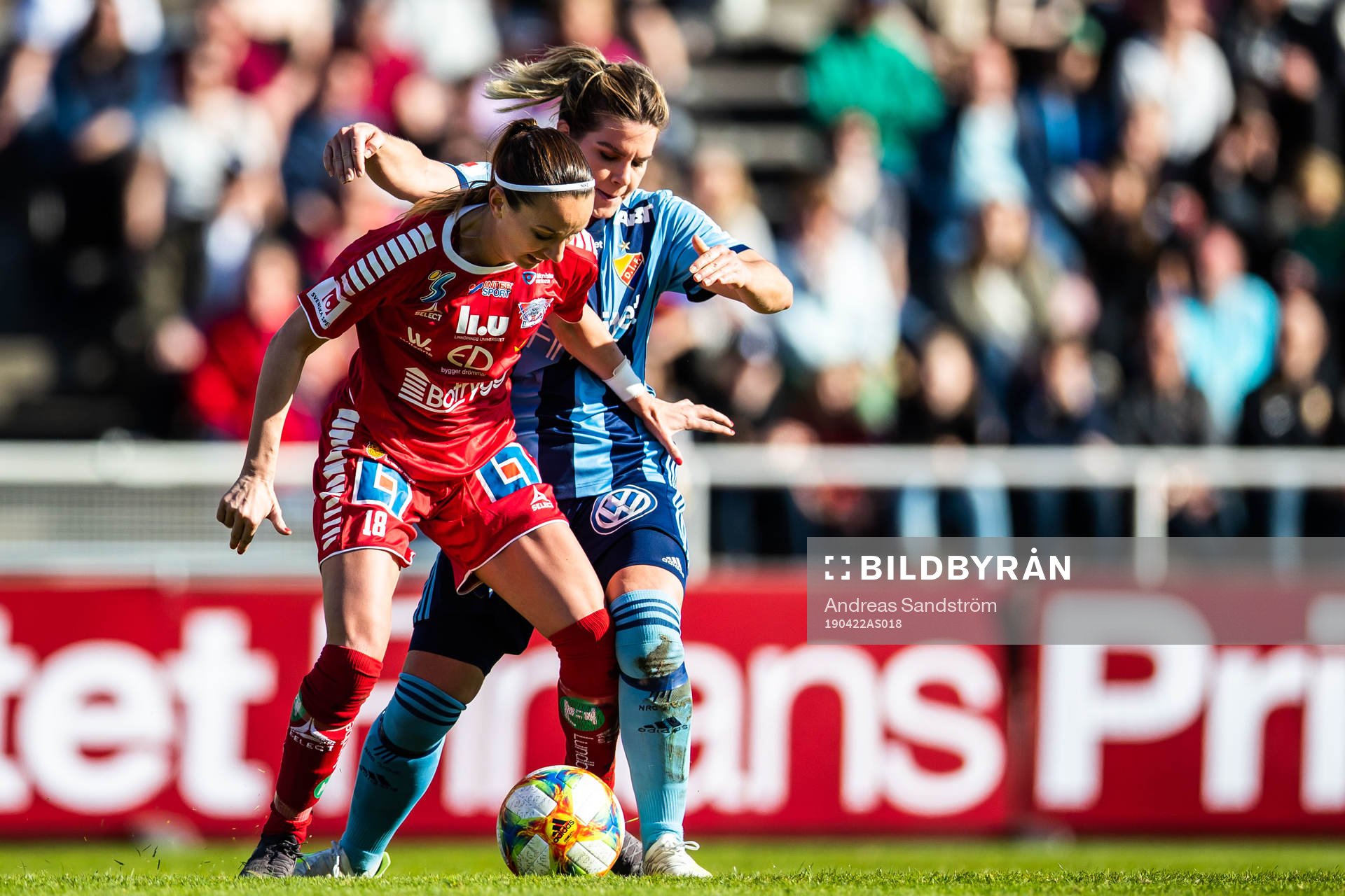 Djurgårdens Hanna Folkesson och Linköpings Kosovare