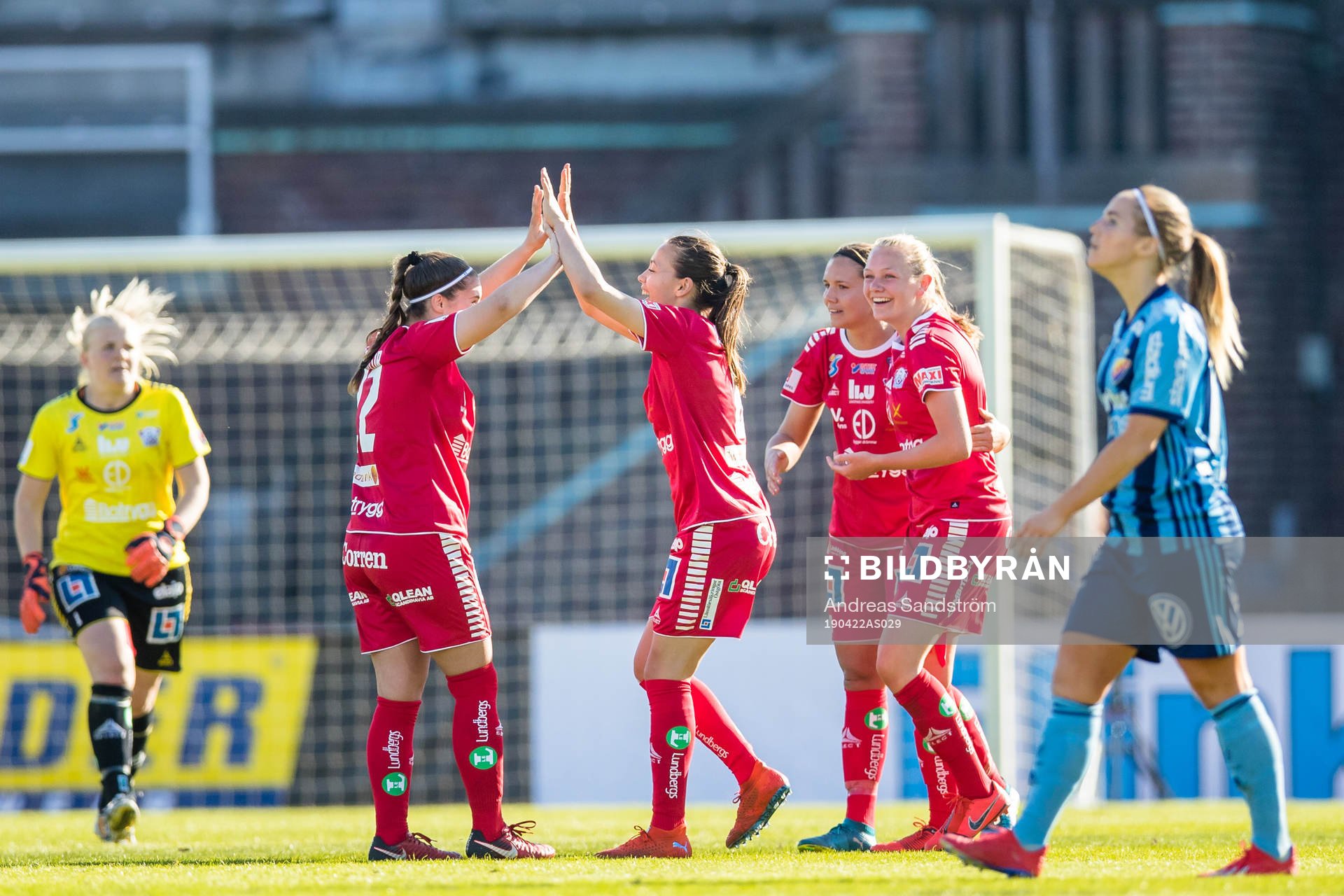 Linköpings spelare jublar