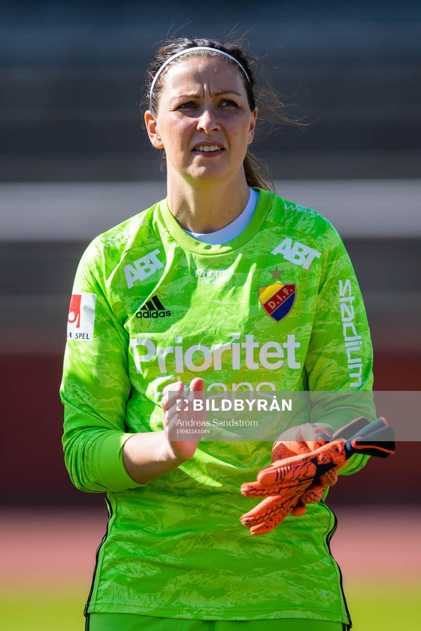 Djurgårdens målvakt Gudbjörg Gunnarsdottir