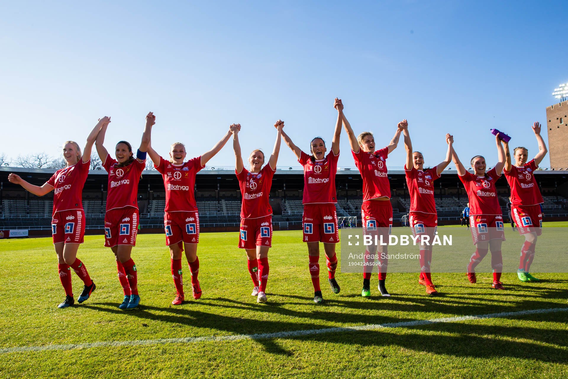 Linköpings spelare jublar