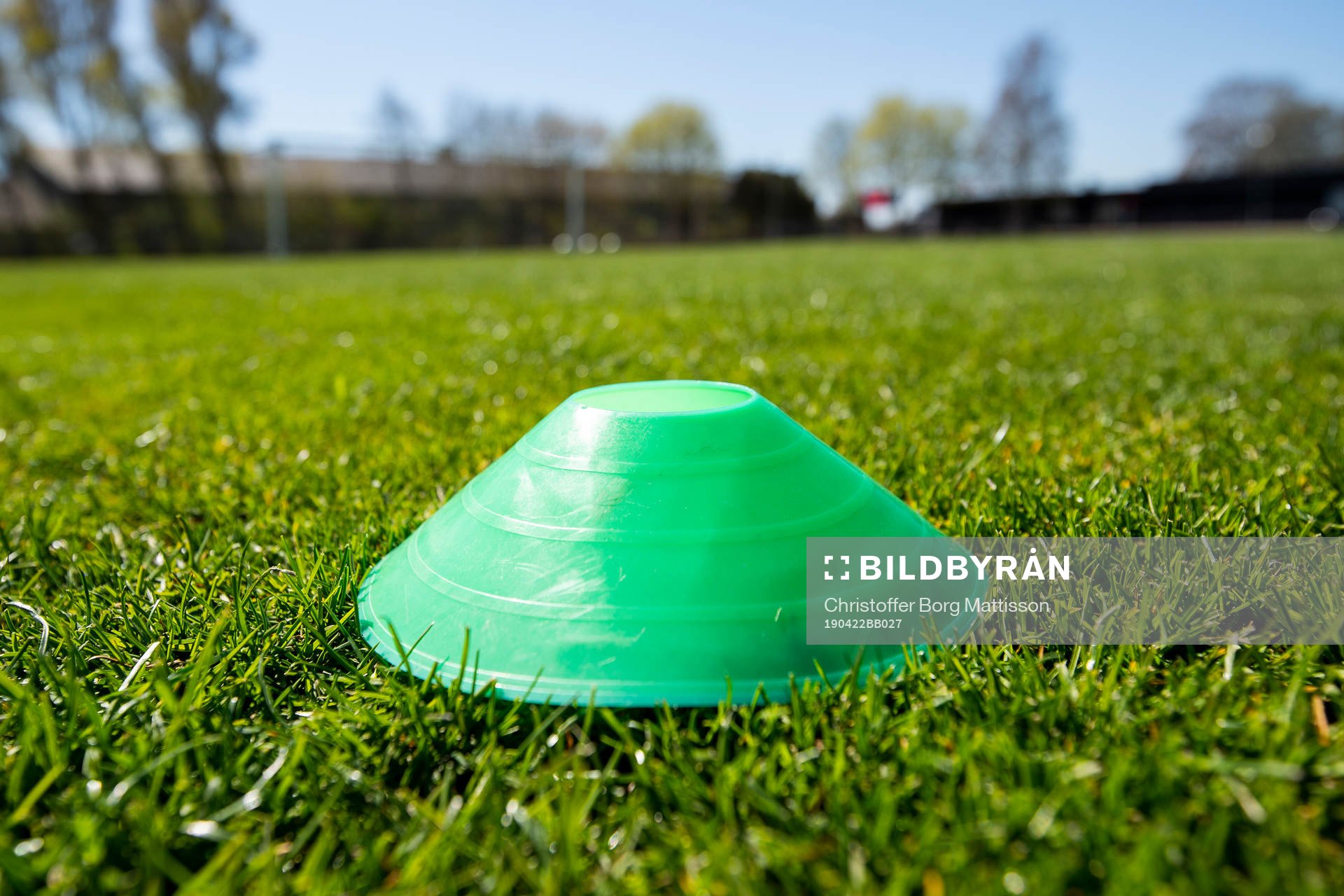 Grön plastkon