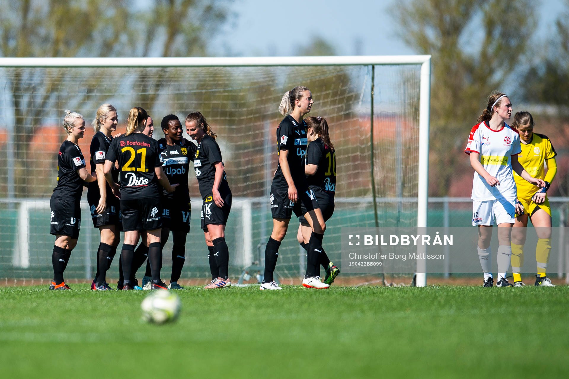 Umeås spelare jublar
