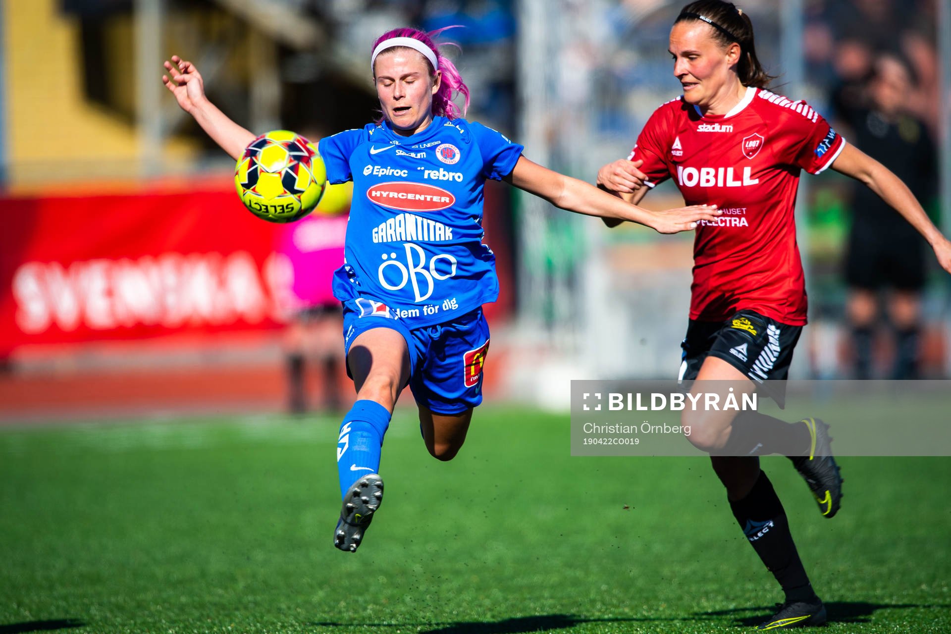 Örebros Addison Steiner och Limhamn Bunkeflos Erin Gunther