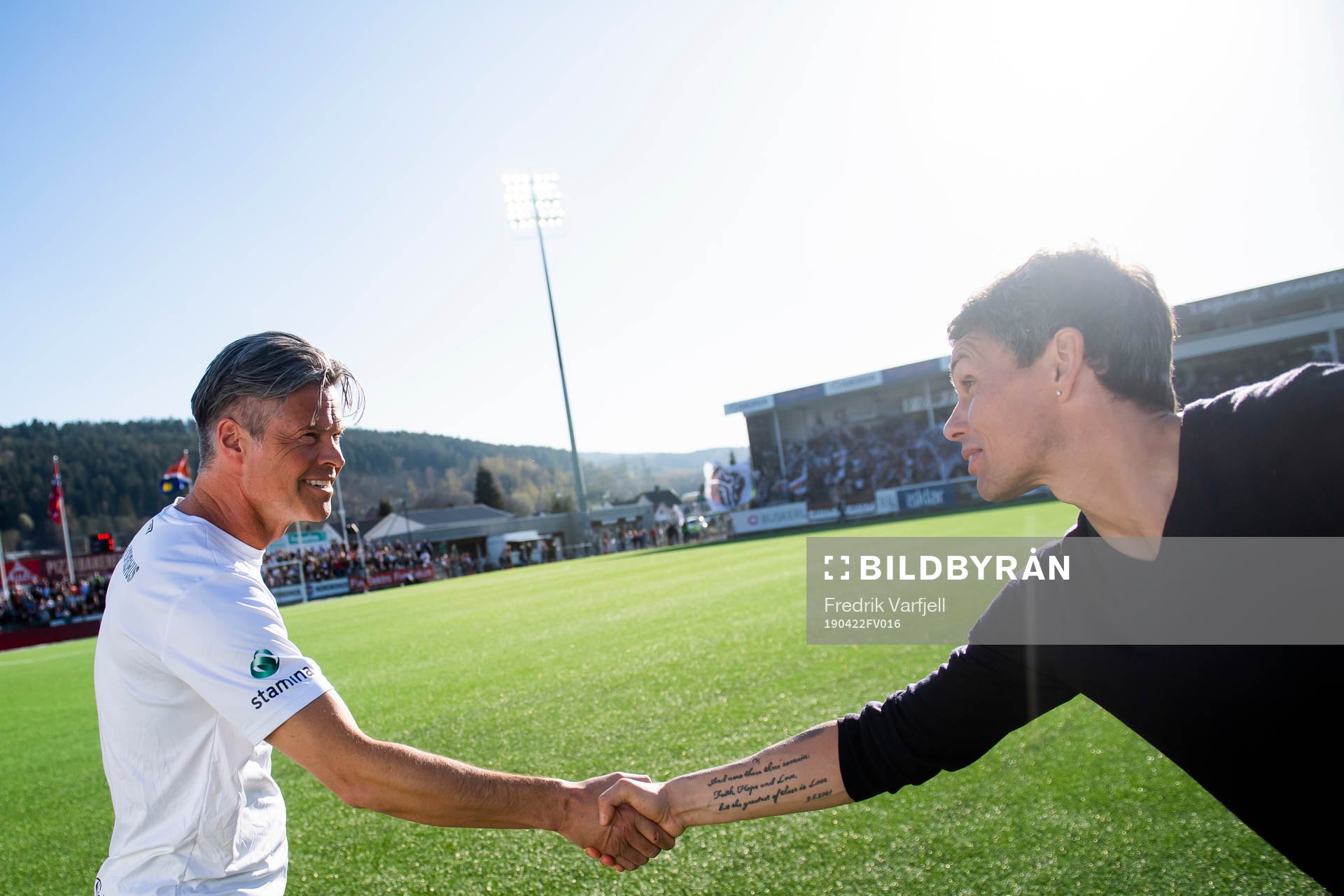 Vegard Hansen, head coach of Mjøndalen, and Simo Valakari,