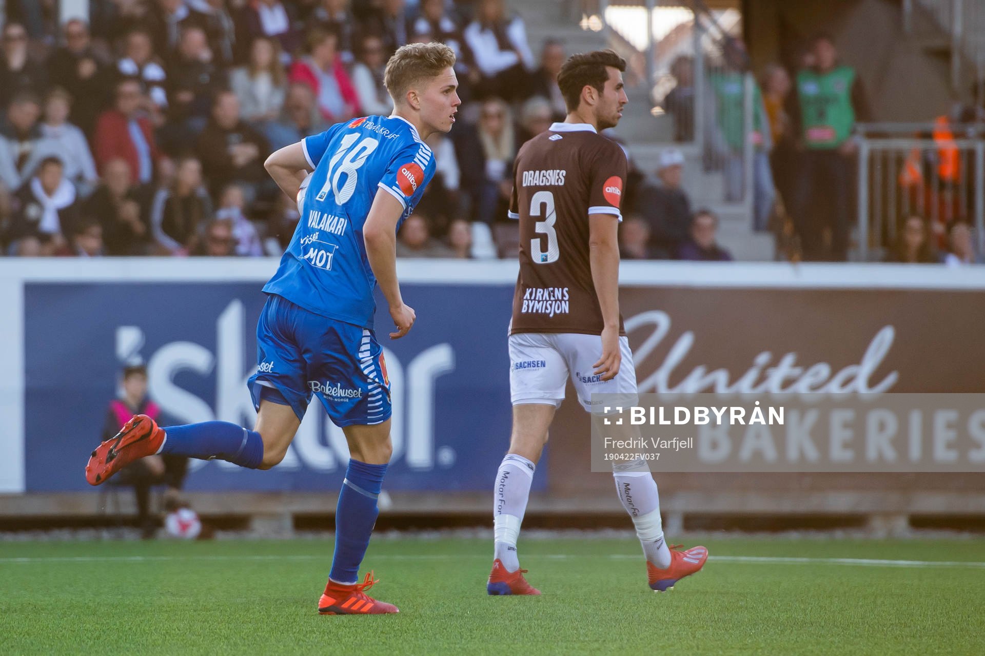 Onni Johannes Simonpoika Valakari of Tromsø celebrates