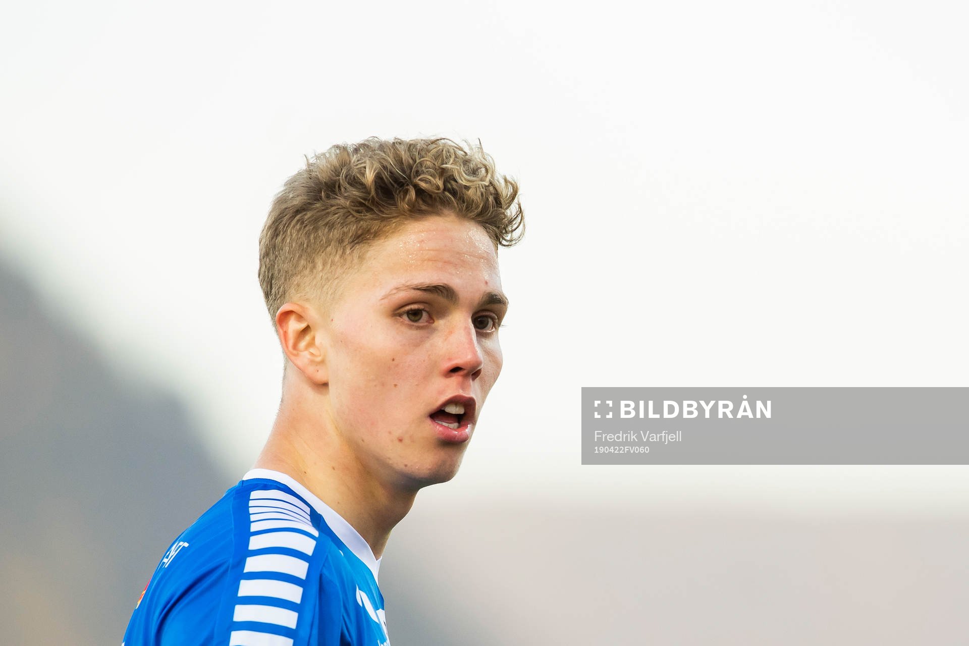 Onni Johannes Simonpoika Valakari of Tromsø during the Eliteserien match between Mjøndalen and Tromsø on April 22, 2019 in Mjøndalen.